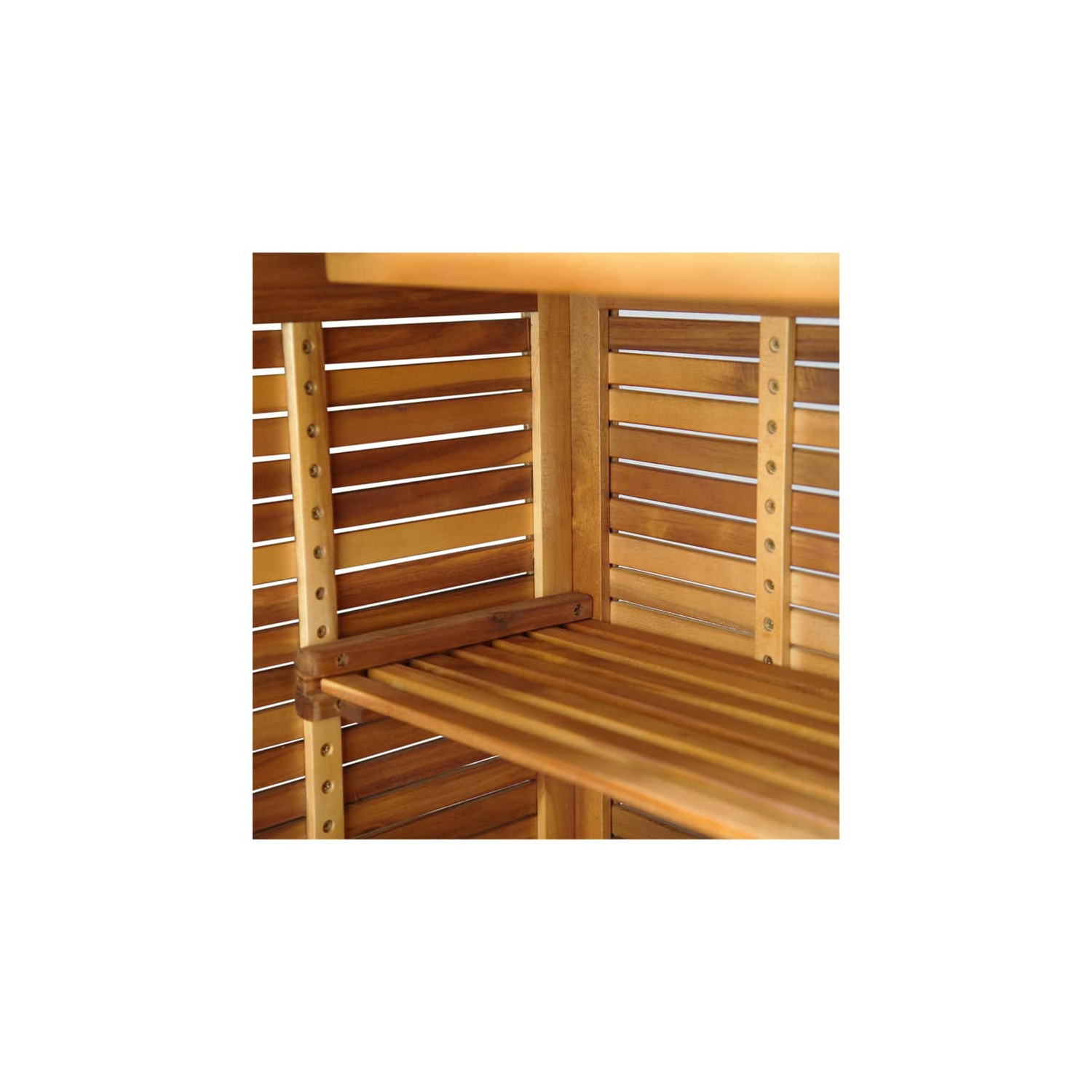 Ensemble de bar à jardin en bois d'acacia massif 3 pièces vidaXL