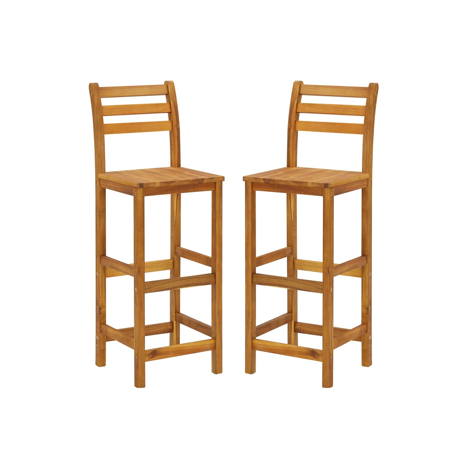 Ensemble de bar à jardin en bois d'acacia massif 3 pièces vidaXL