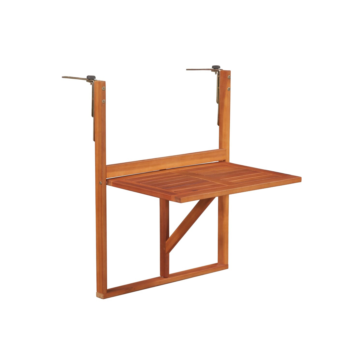 vidaXL Hanging Balcony Table 51.1"x35.4"x28.3" Solid Acacia Wood