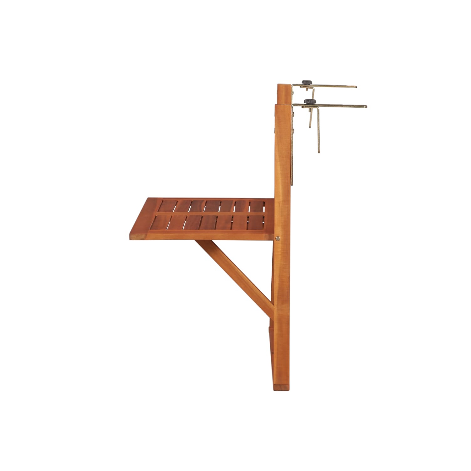 vidaXL Hanging Balcony Table 51.1"x35.4"x28.3" Solid Acacia Wood