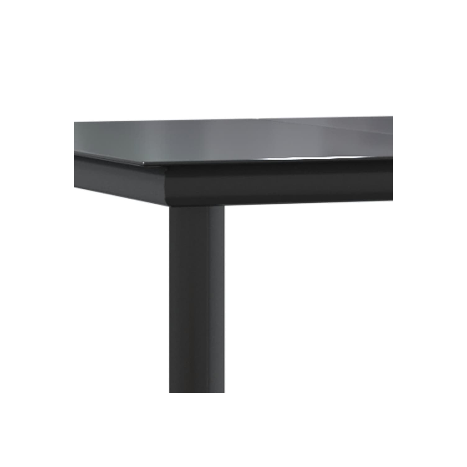 Ensemble de salle à manger de jardin de 2 pièces avec coussins en poly rotin gris