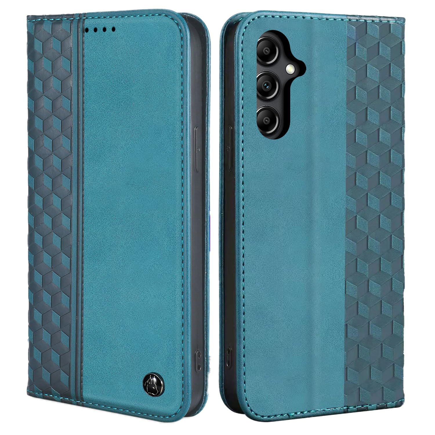 Case for Samsung Galaxy S24 5G Premium PU Leather Flip Folio Galaxy S24 Wallet Case with Card Slots Strong Magnetic Stand Soft TPU Shell Phone Book