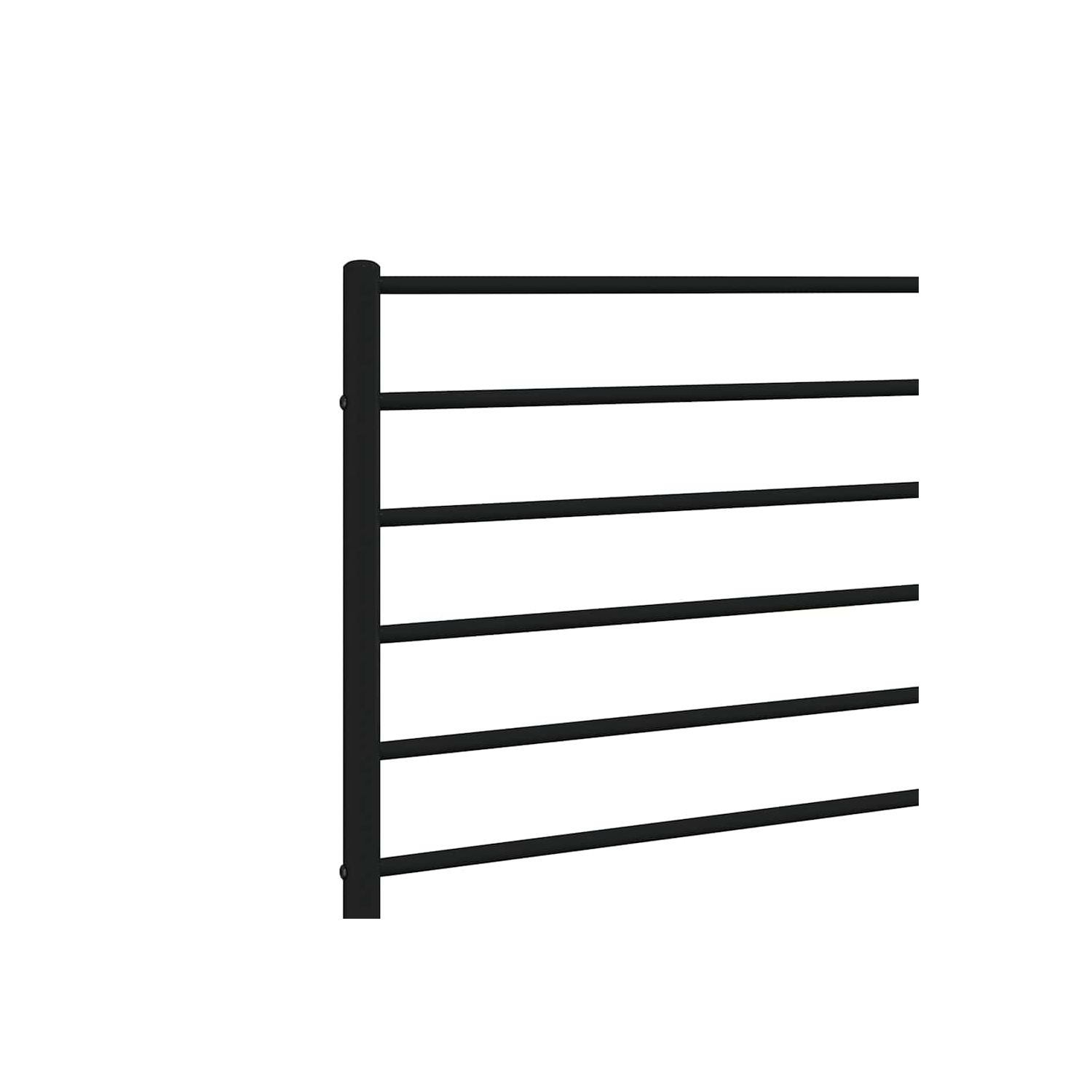 VidaXL – Tête de lit en métal durable pour très grand lit, facile à assembler, noir moderne