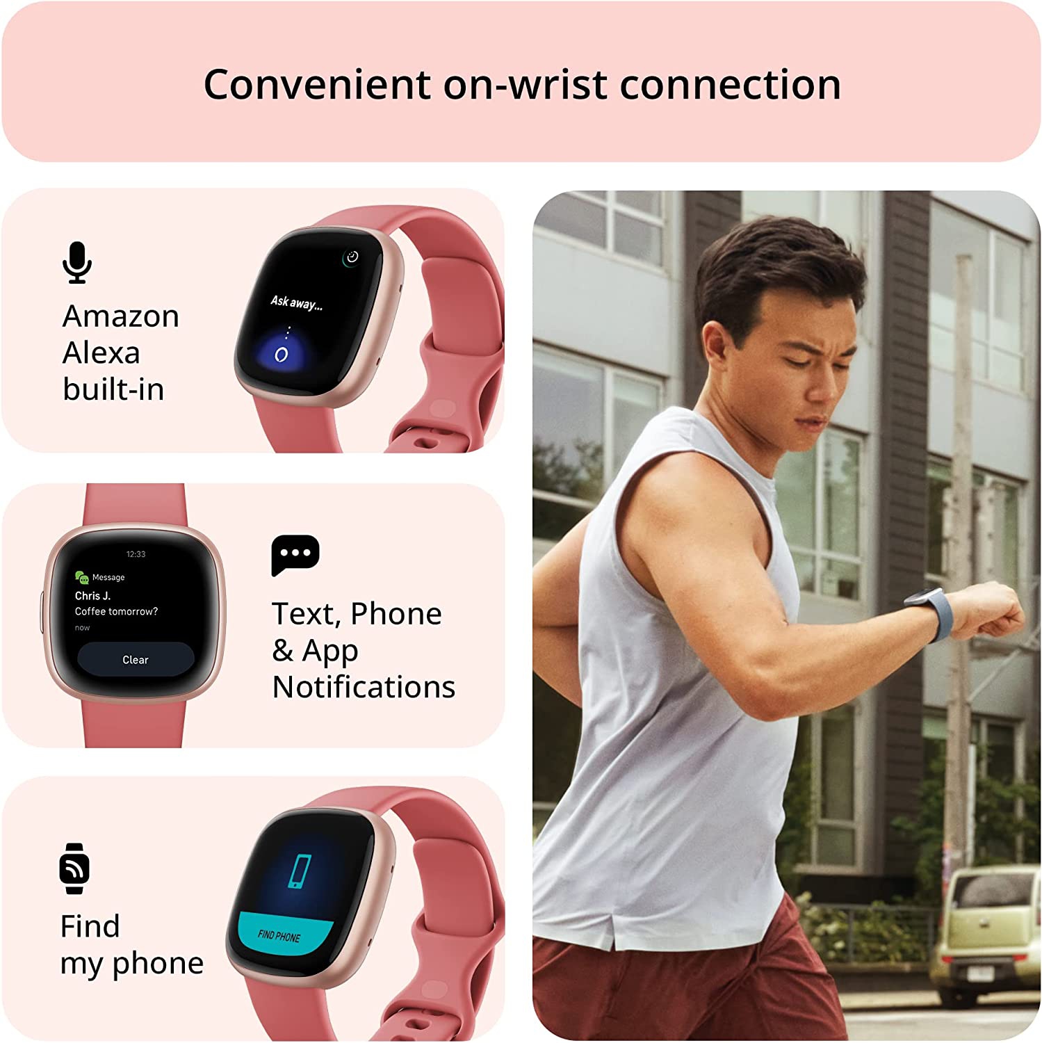 Remis à neuf - montre intelligente de mise en forme Versa 4 de Fitbit