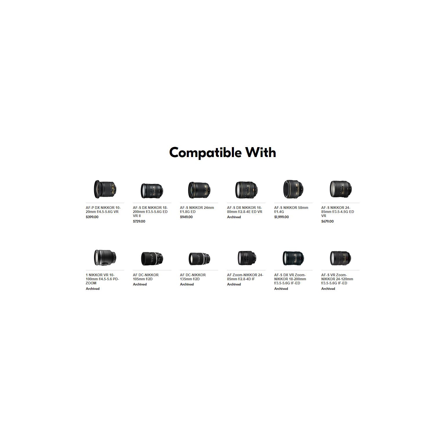 Remis à neuf; protège-objectif avant encliquetable C-72 de Nikon/NIKKOR; 72 mm/BYC-LC72