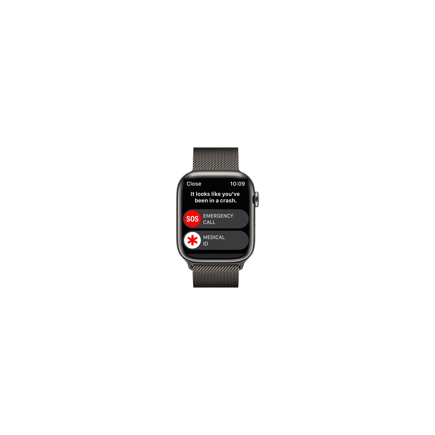 Remis à neuf - Apple Watch Series 8 (GPS + cellulaire) avec boîtier en acier inoxydable graphite de 45&nbsp;mm (sans bracelet)