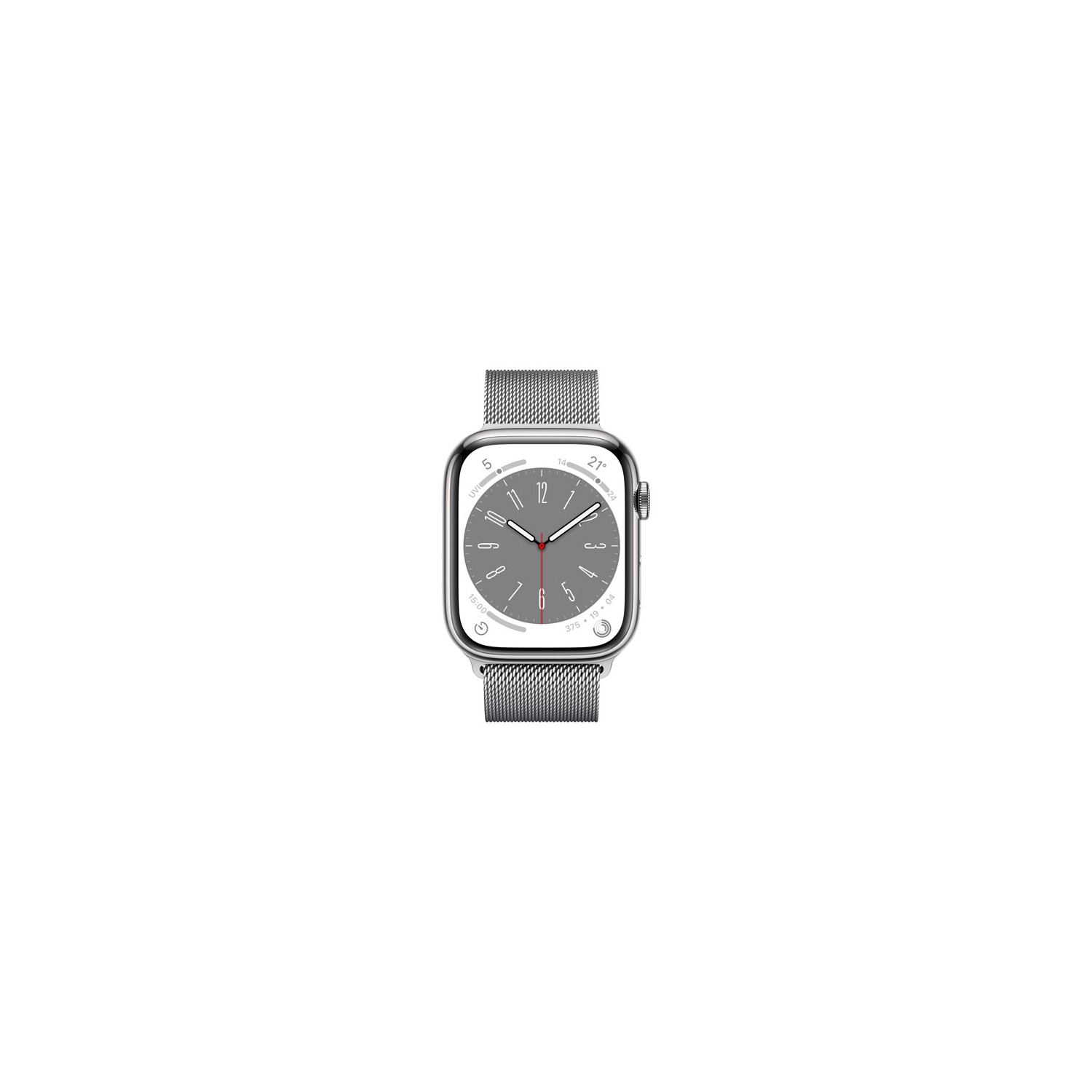Refurbished - Apple Watch Series 8 (GPS + Cellular) 45mm Silver Stainless Steel Case (no band)