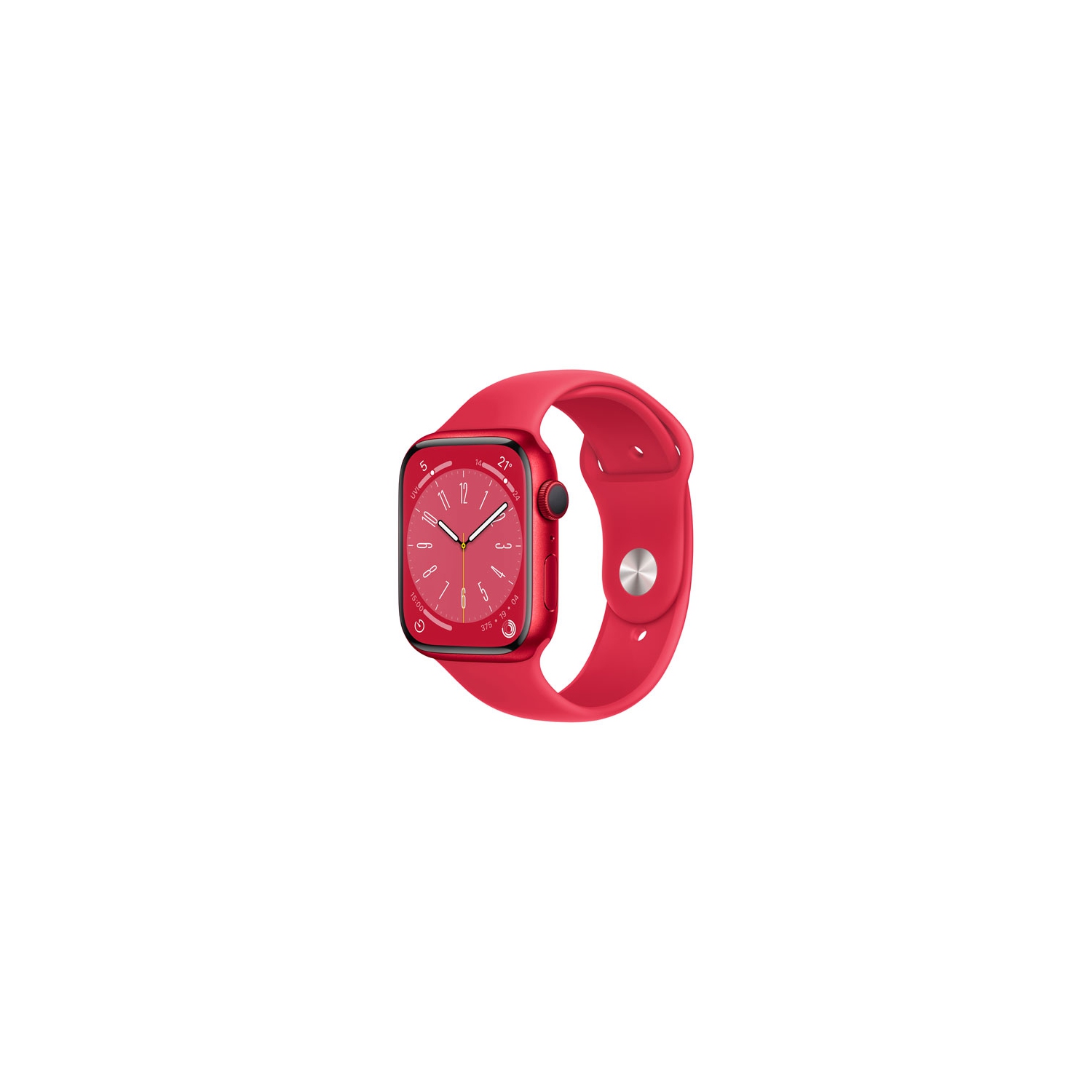 Boîte ouverte - Apple Watch Series 8 avec boîtier en aluminium 45&nbsp;mm (PRODUCT)RED (sans bracelet)