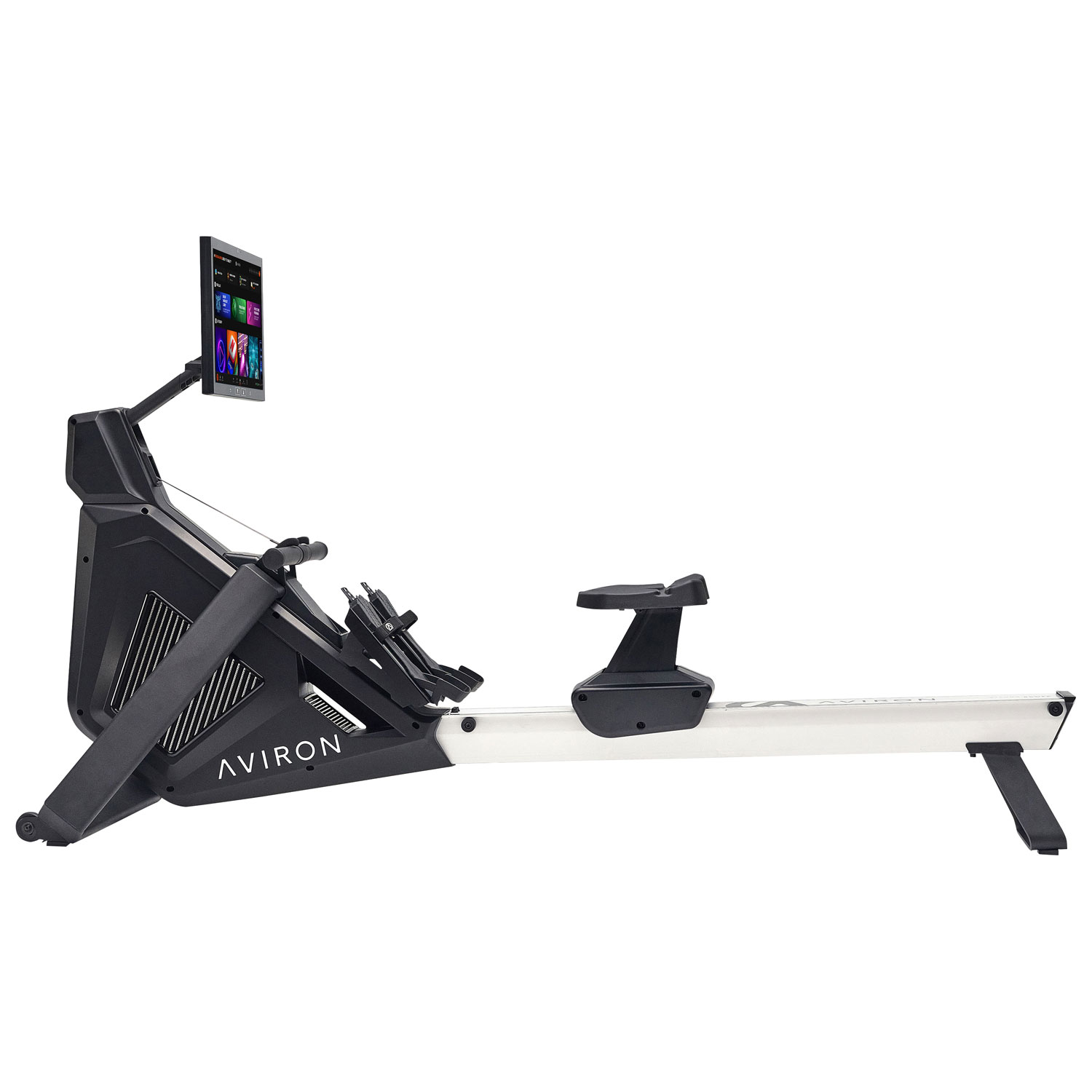 Rameur magnétique/pneumatique basé sur le jeu série Strong avec écran tactile HD de 22 po d'Aviron - Exclusivité de Best Buy