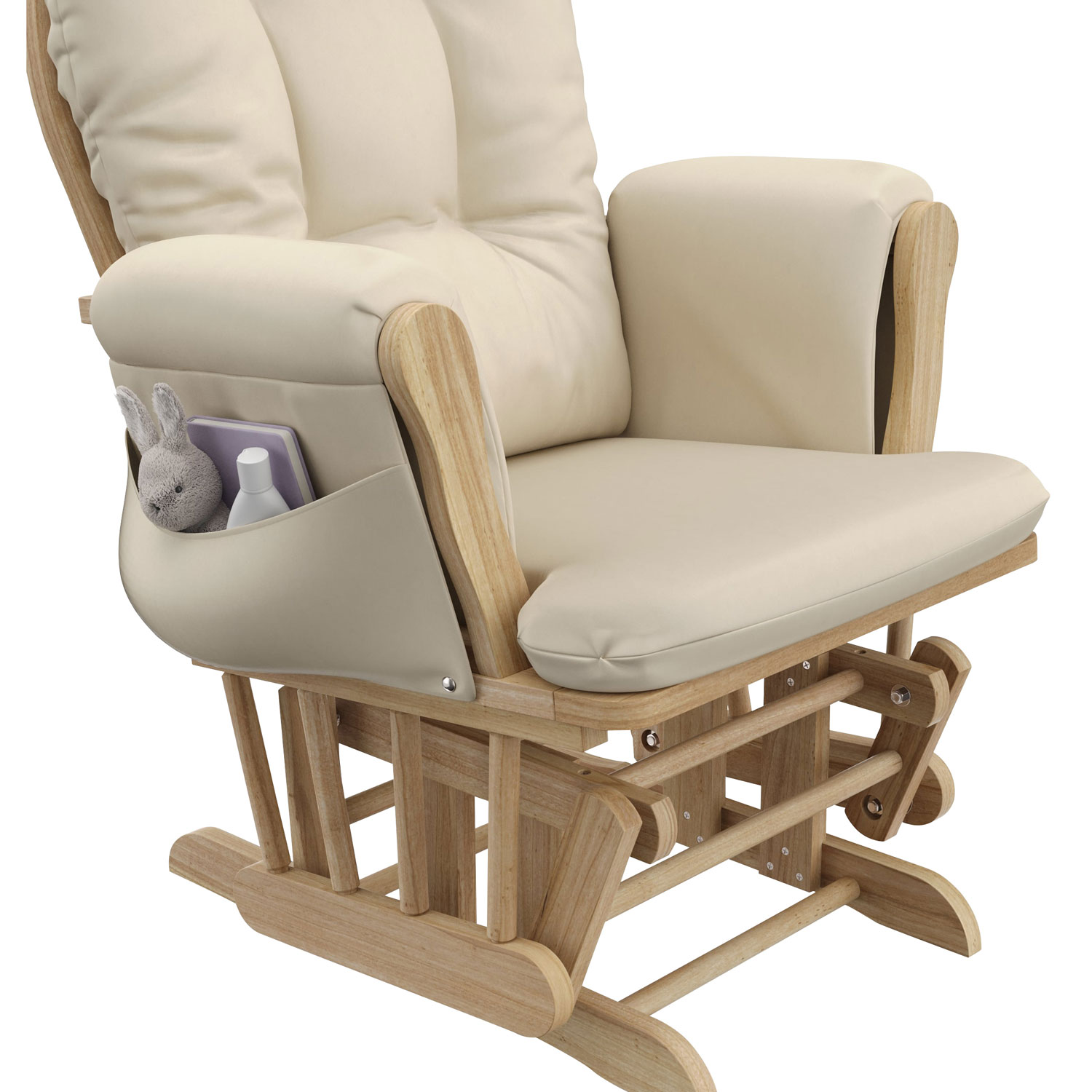 Storkcraft Hoop Glider and Ottoman Set - Natural/Beige
