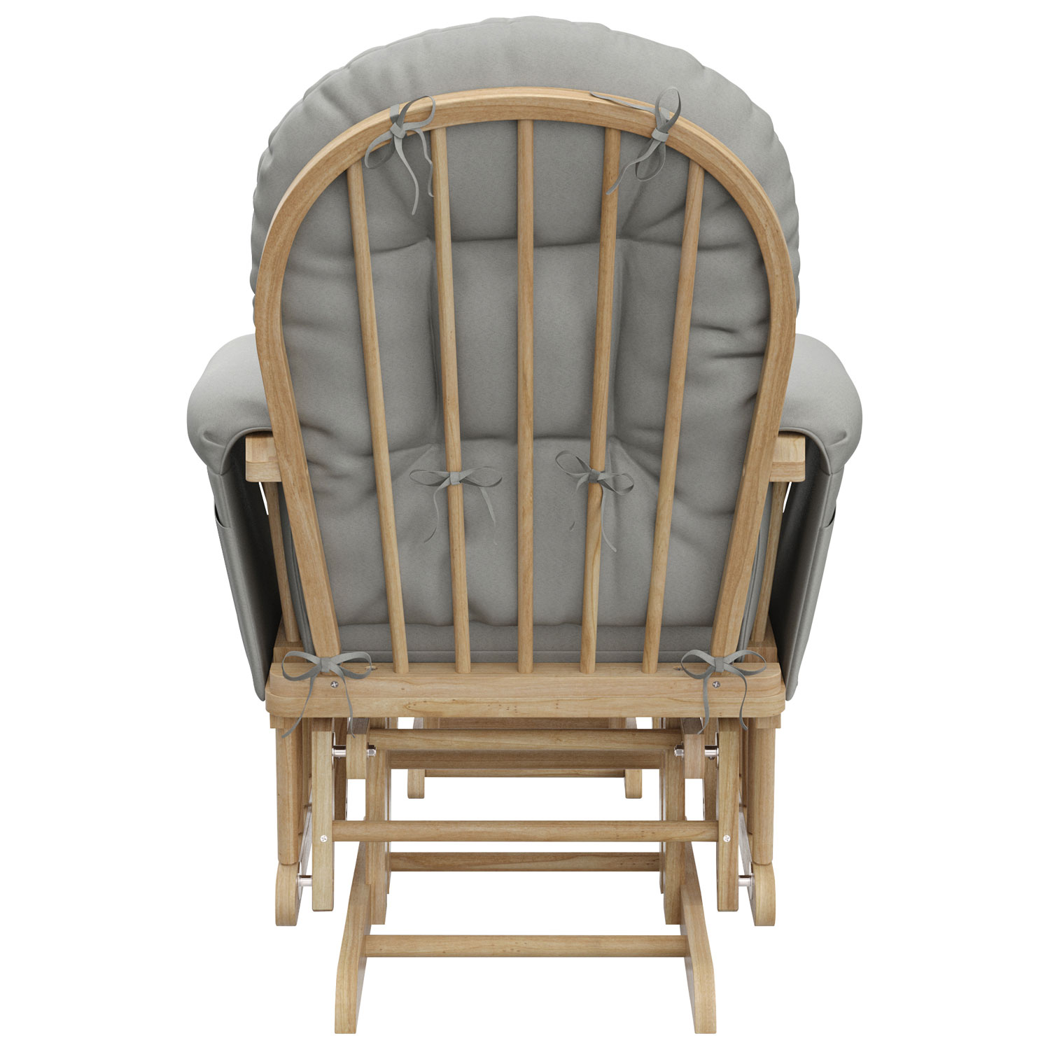 Ensemble avec fauteuil coulissant et pouf de Storkcraft - Naturel/Gris pâle