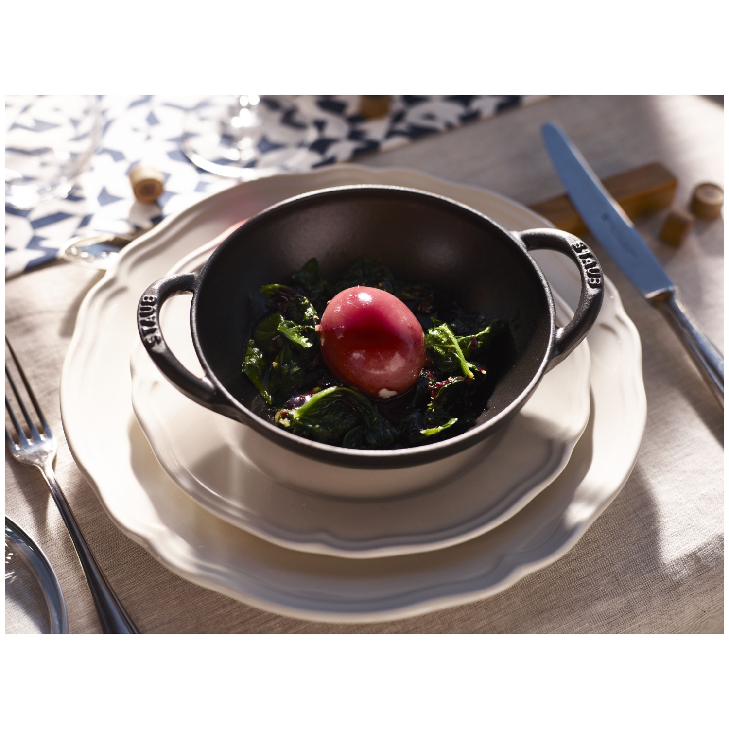 STAUB Specialities 16 cm / 6.5 inch Cast Iron Mini Wok, Black