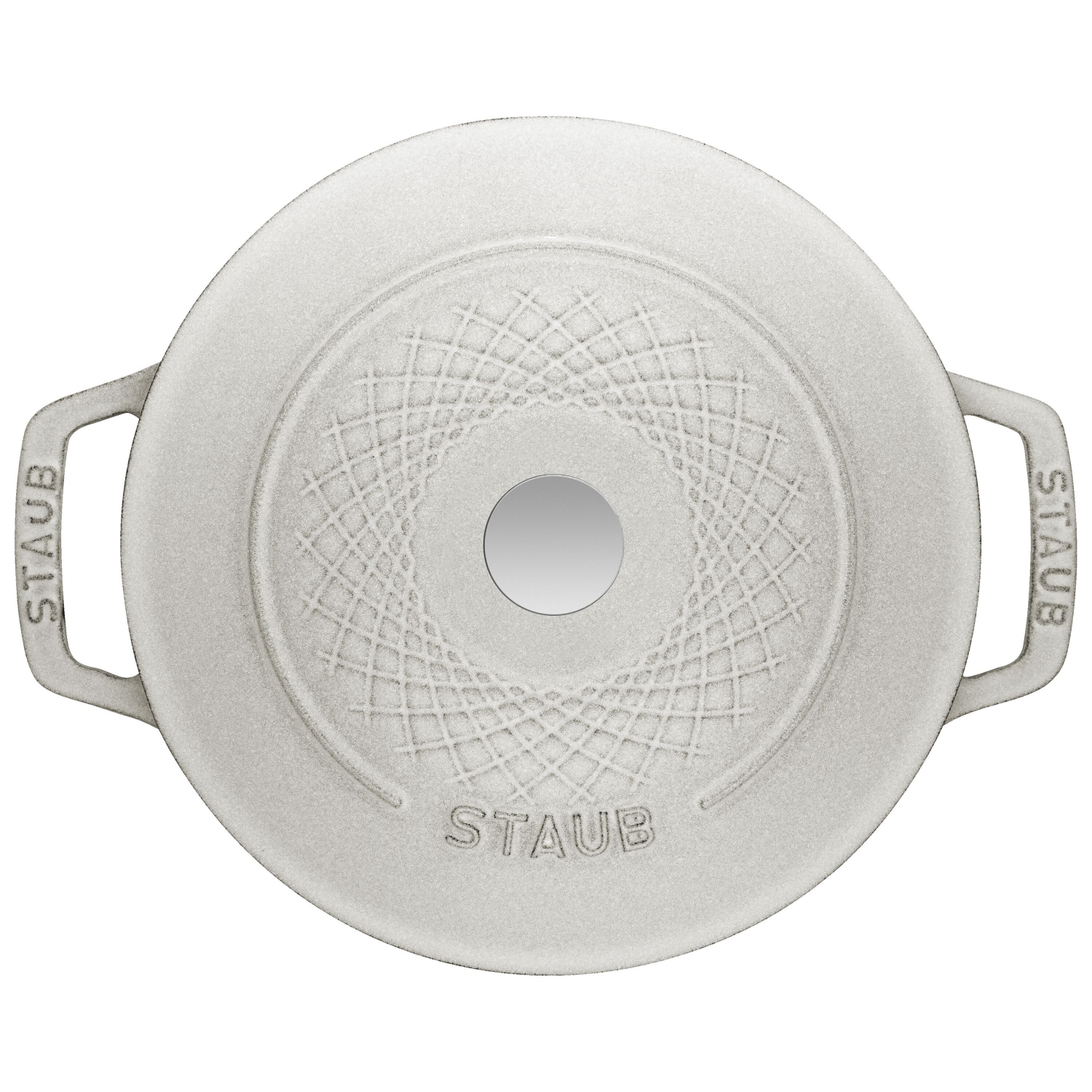 STAUB la cotte 4 L en fonte à la cocotte Twister ronde, truffe blanche