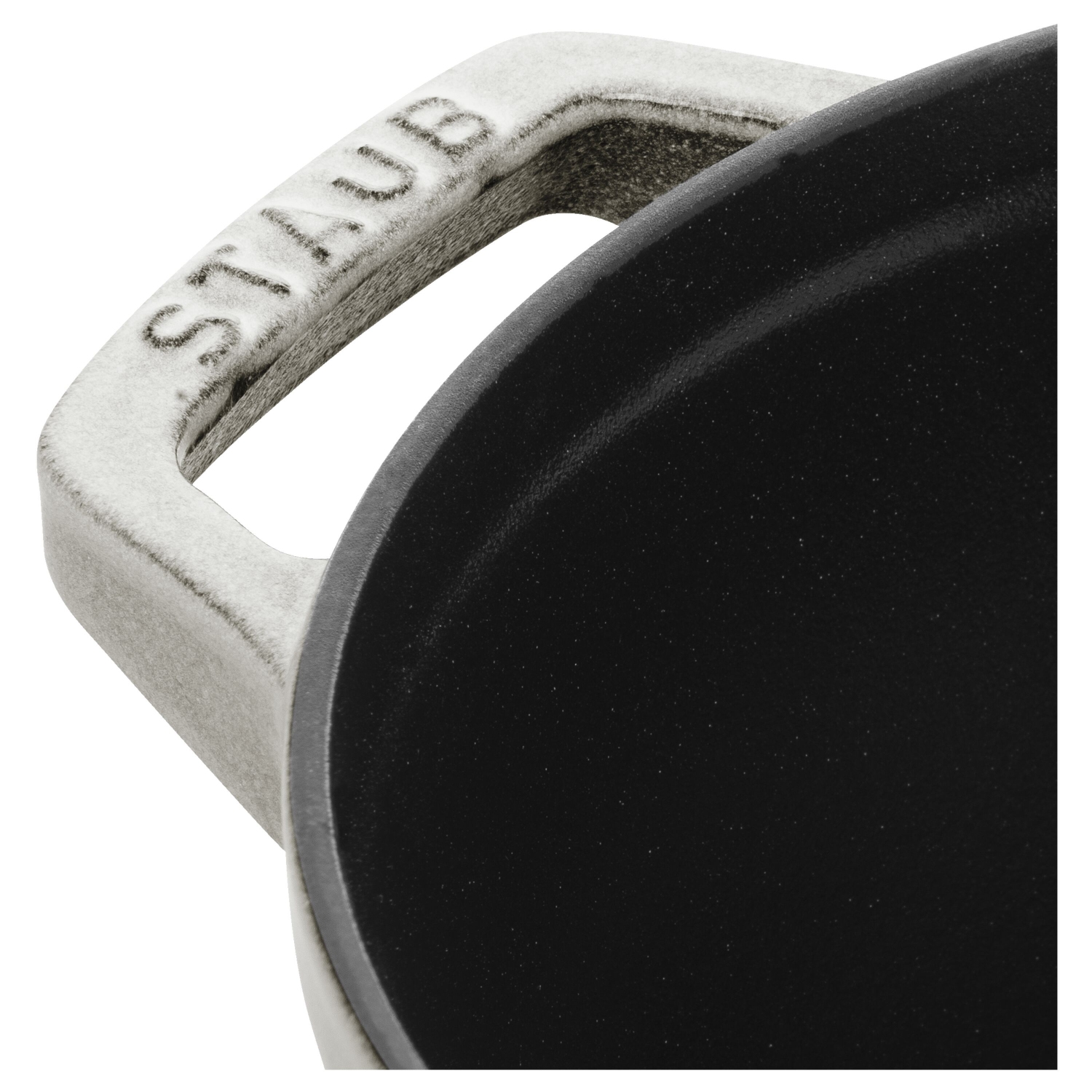 STAUB la cotte 4 L en fonte à la cocotte Twister ronde, truffe blanche