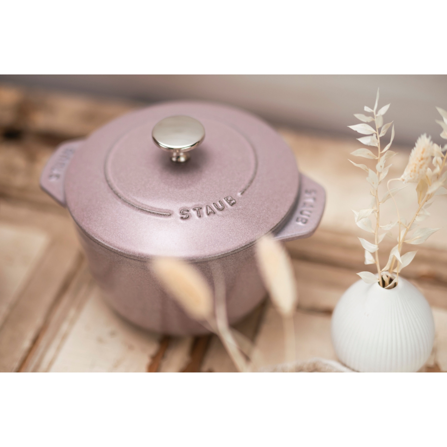 STAUB – Cocotte ronde en fonte la cotte 1,75&nbsp;L, fleur de cerisier