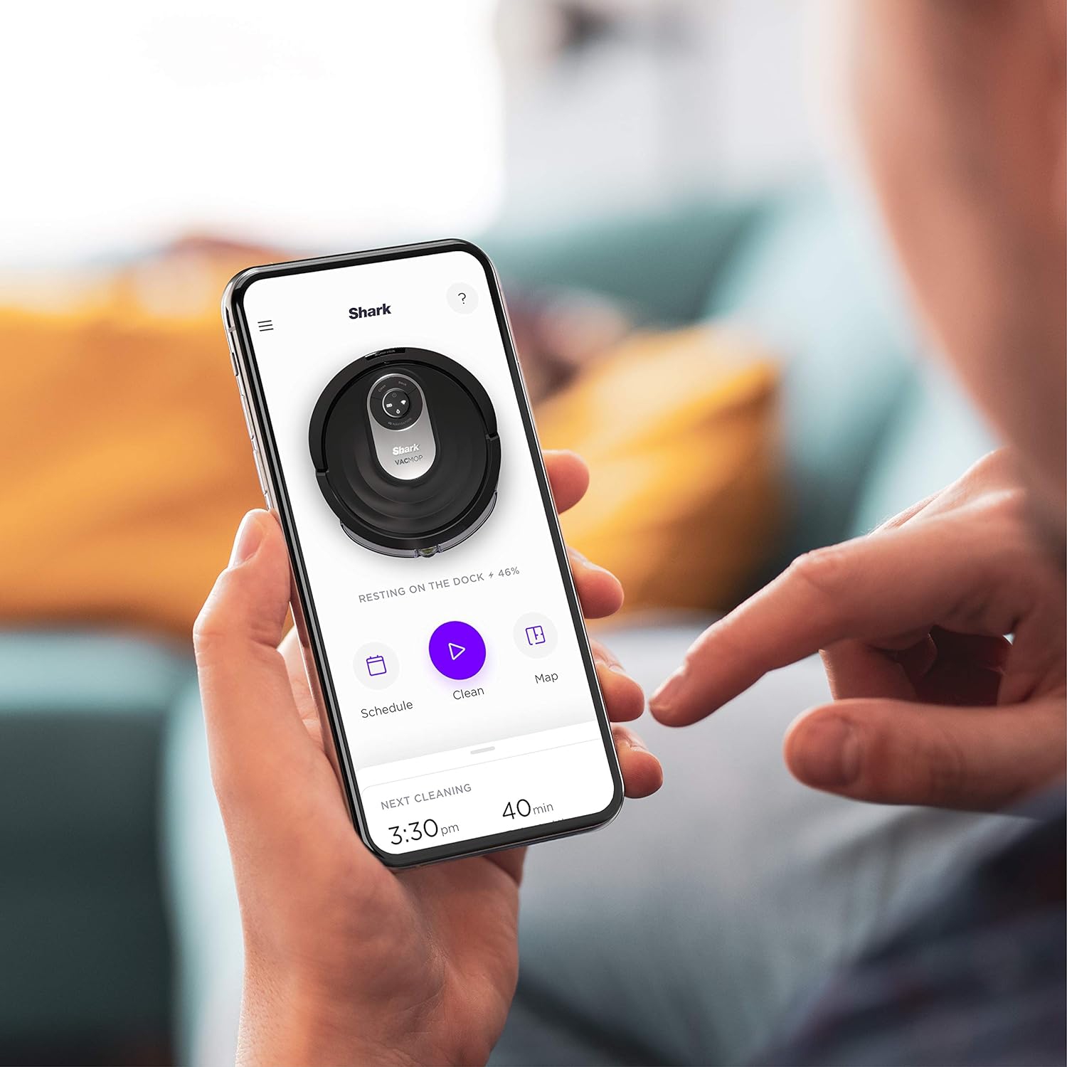 Shark AI Robot Vacuum with IQ Navigation, Home Mapping, AI Laser Vision, Self‐Cleaning Brushroll, Wi‐Fi, Works with Alexa