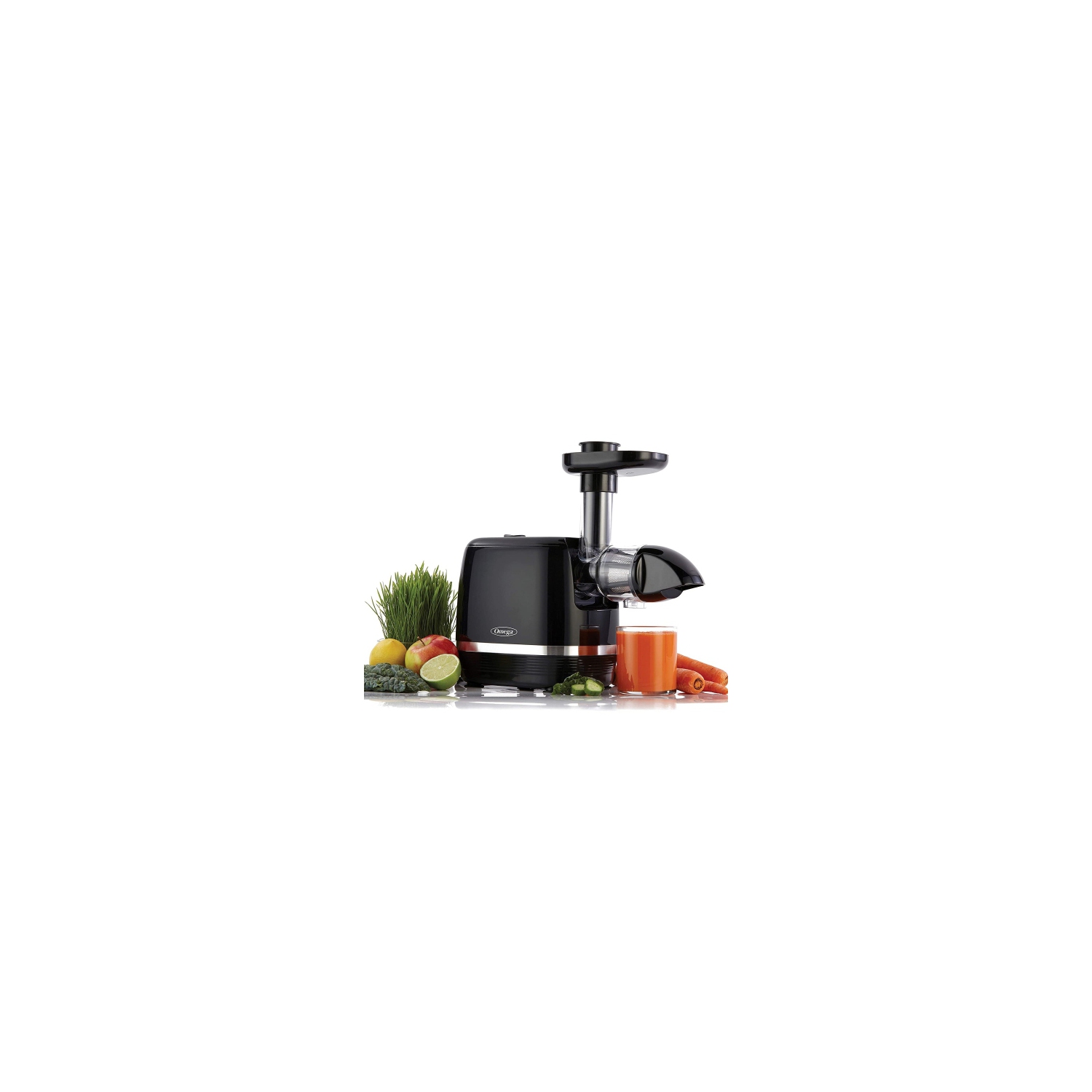 Omega H3000D Cold Press 365 Juicer Slow Masticating Extractor Creates Delicious Fruit Vegetable and Leafy Green High Juice Yield and Preserves Nutritional Value, 150-Watt, Black