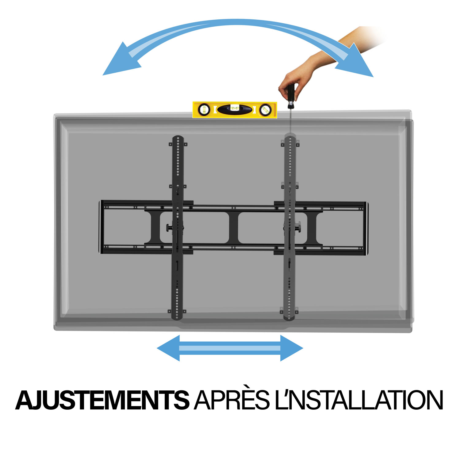 Sanus 65" - 140" Tilting TV Wall Mount - Black