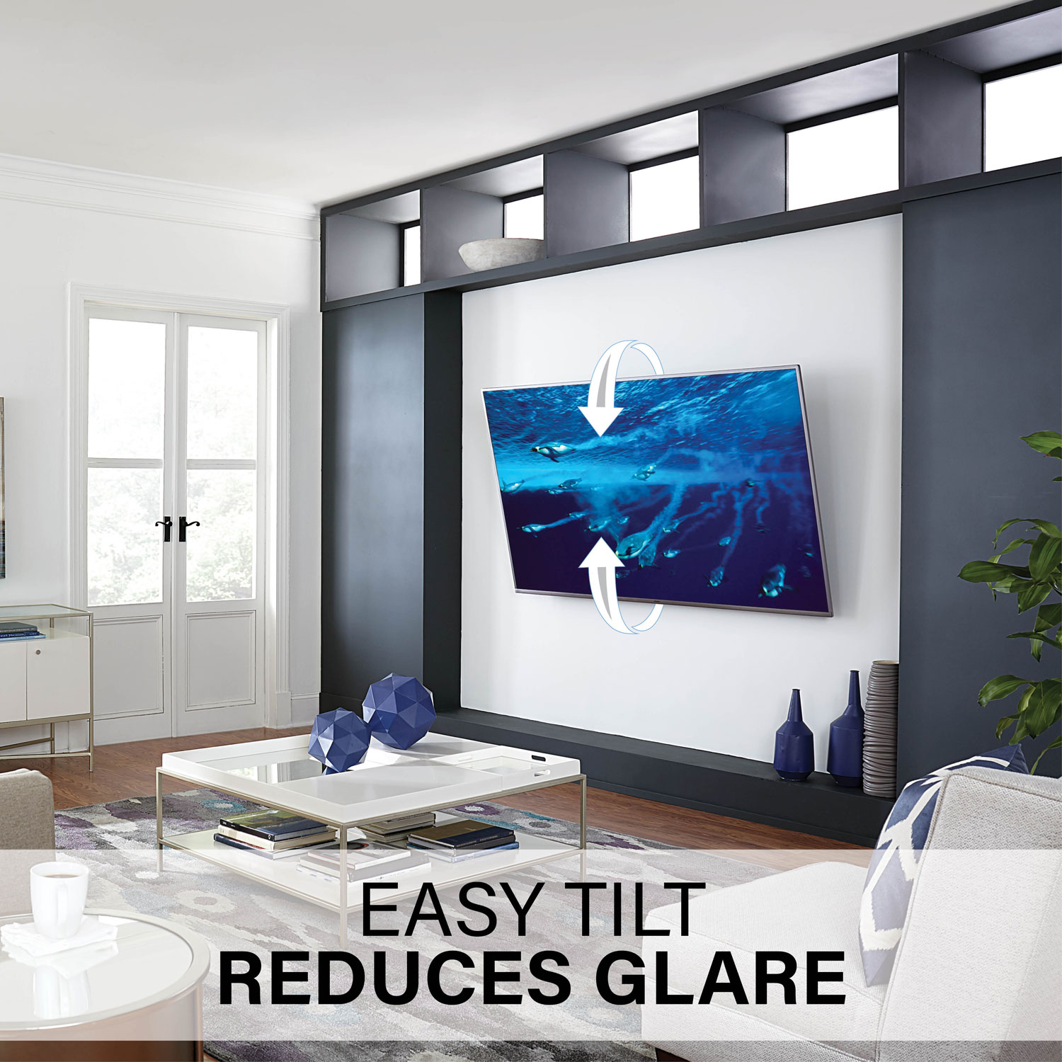 Sanus 65" - 140" Tilting TV Wall Mount - Black