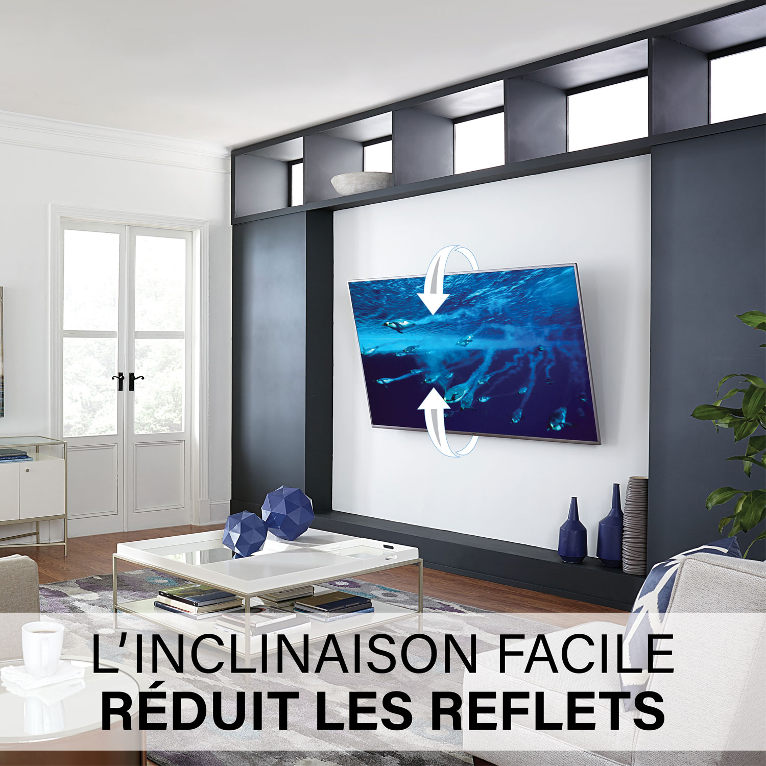 Sanus 65" - 140" Tilting TV Wall Mount - Black