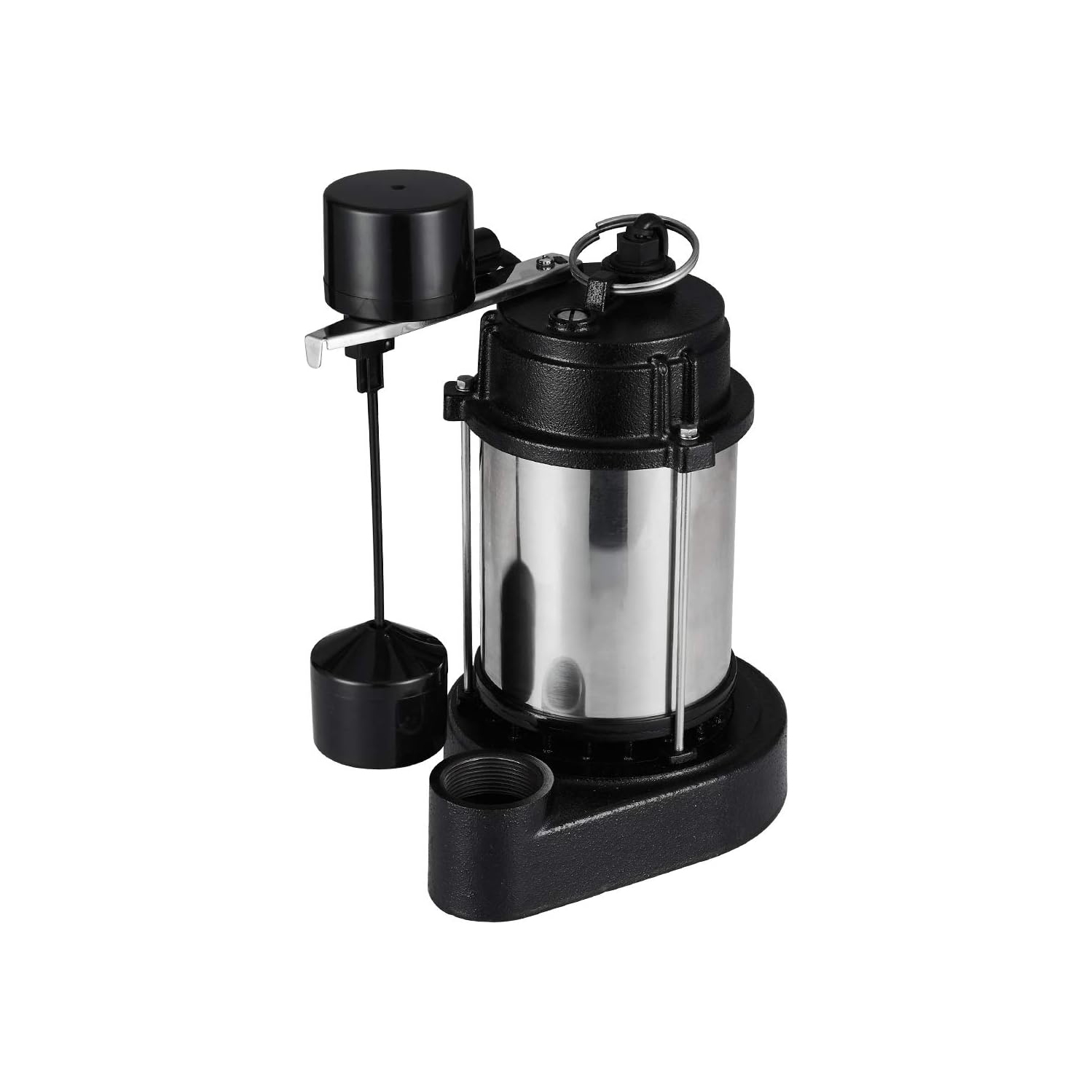 Pompe à puisard submersible Acquaer 1/2&nbsp;HP avec coque de moteur en acier inoxydable et base de pompe en fonte, modèle : SUS050 V