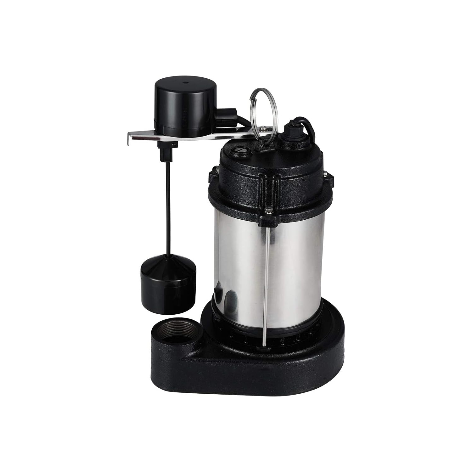 Pompe à puisard submersible Acquaer 1/2&nbsp;HP avec coque de moteur en acier inoxydable et base de pompe en fonte, modèle : SUS050 V