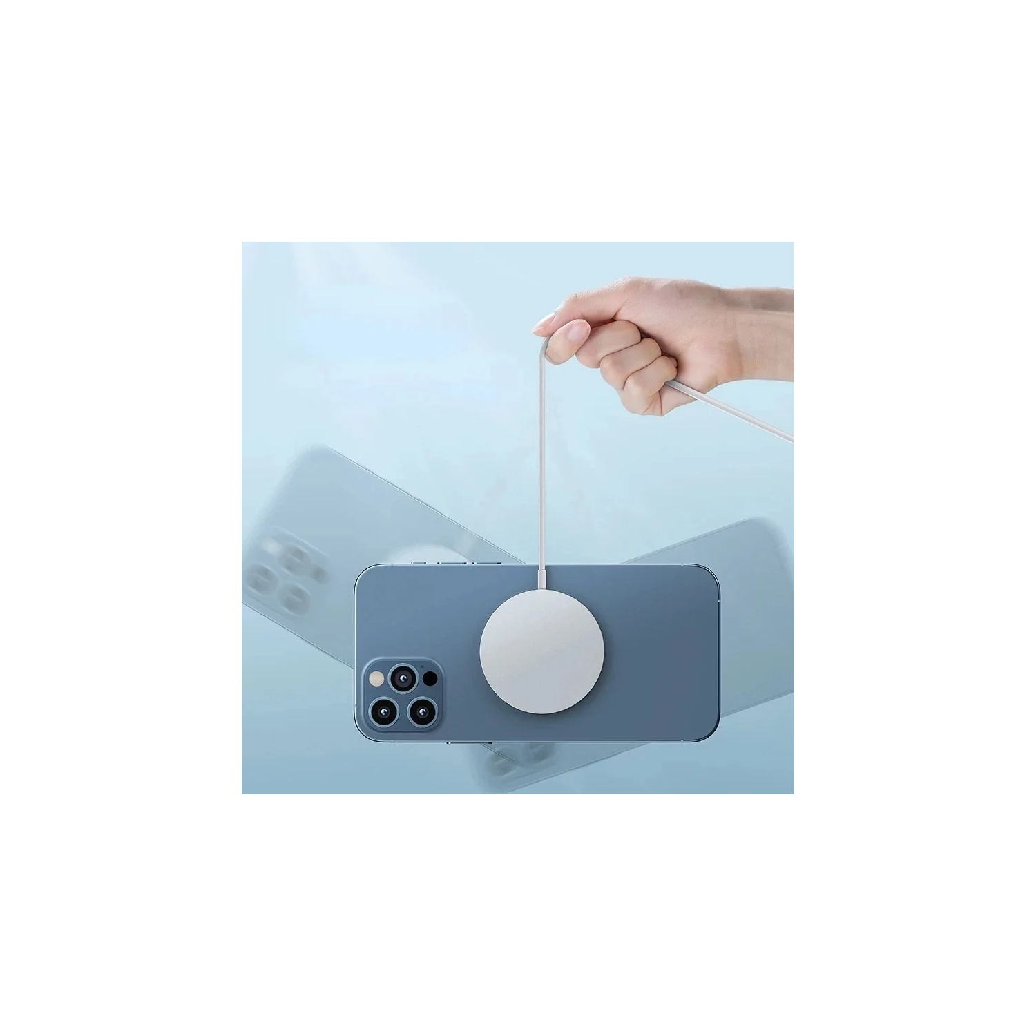 Chargeur sans fil magnétique Chargeur rapide Apple Mag-Safe pour iPhone 15 Pro Max/15 Pro/15/15 plus/14/13/12 Series AirPods 3/2/Pro/Pro/Chargeur