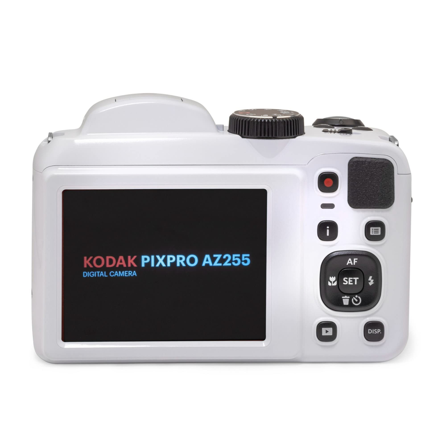 KODAK PIXPRO AZ255-WH 16MP Digital Camera 25X Optical Zoom 24mm Wide Angle Lens Optical Image Stabilization 1080P Full HD Video 3" LCD Vlogging Camera