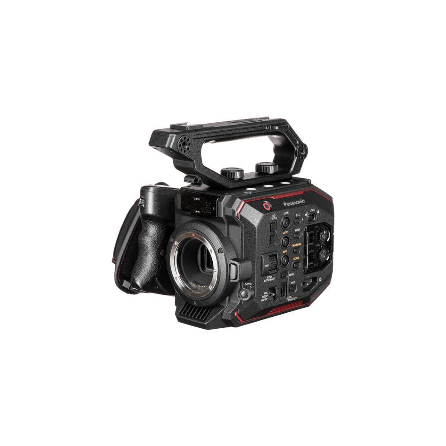 Appareil photo cinéma compact 5,7K Super 35&nbsp;mm au-EVA1 de Panasonic + 64&nbsp;Go + trousse d'éclairage DEL