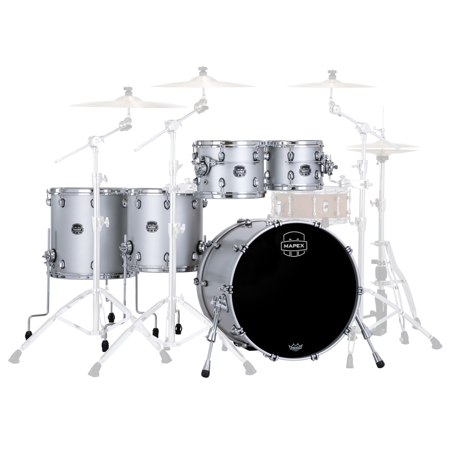Mapex Saturn Evolution 5 pièces Shell Pack - Argent iridium