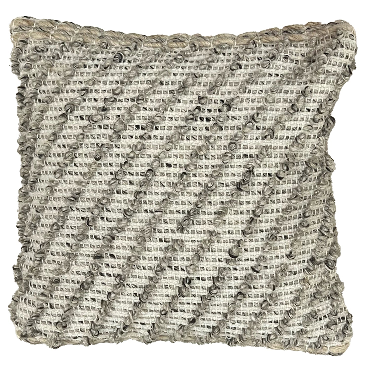F. Corriveau International – coussin texturé Terra, intérieur/extérieur, 18 x 18 po
