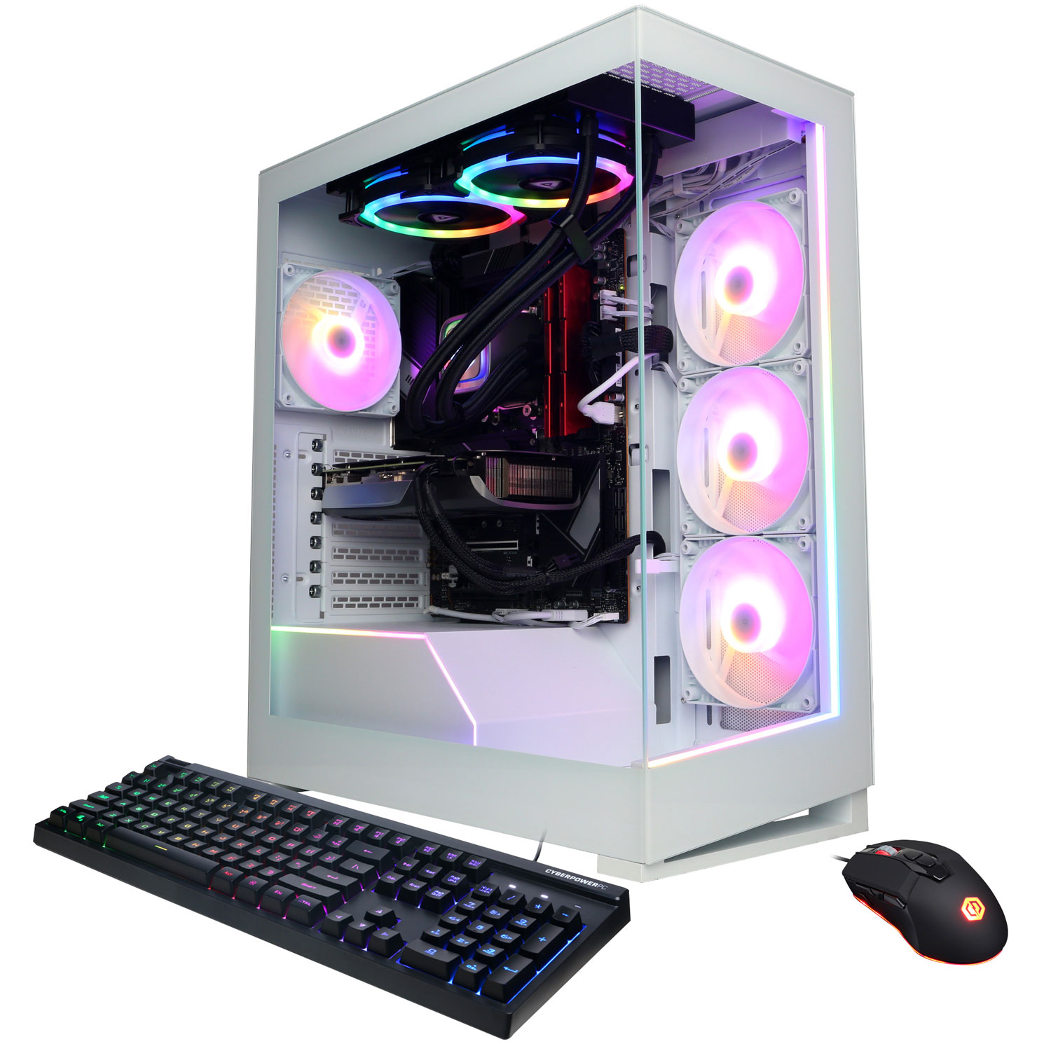 CyberPowerPC Gamer Supreme Gaming PC - White (Intel Core i9-14900KF/1TB SSD/32GB RAM/GeForce RTX 4070 Super)