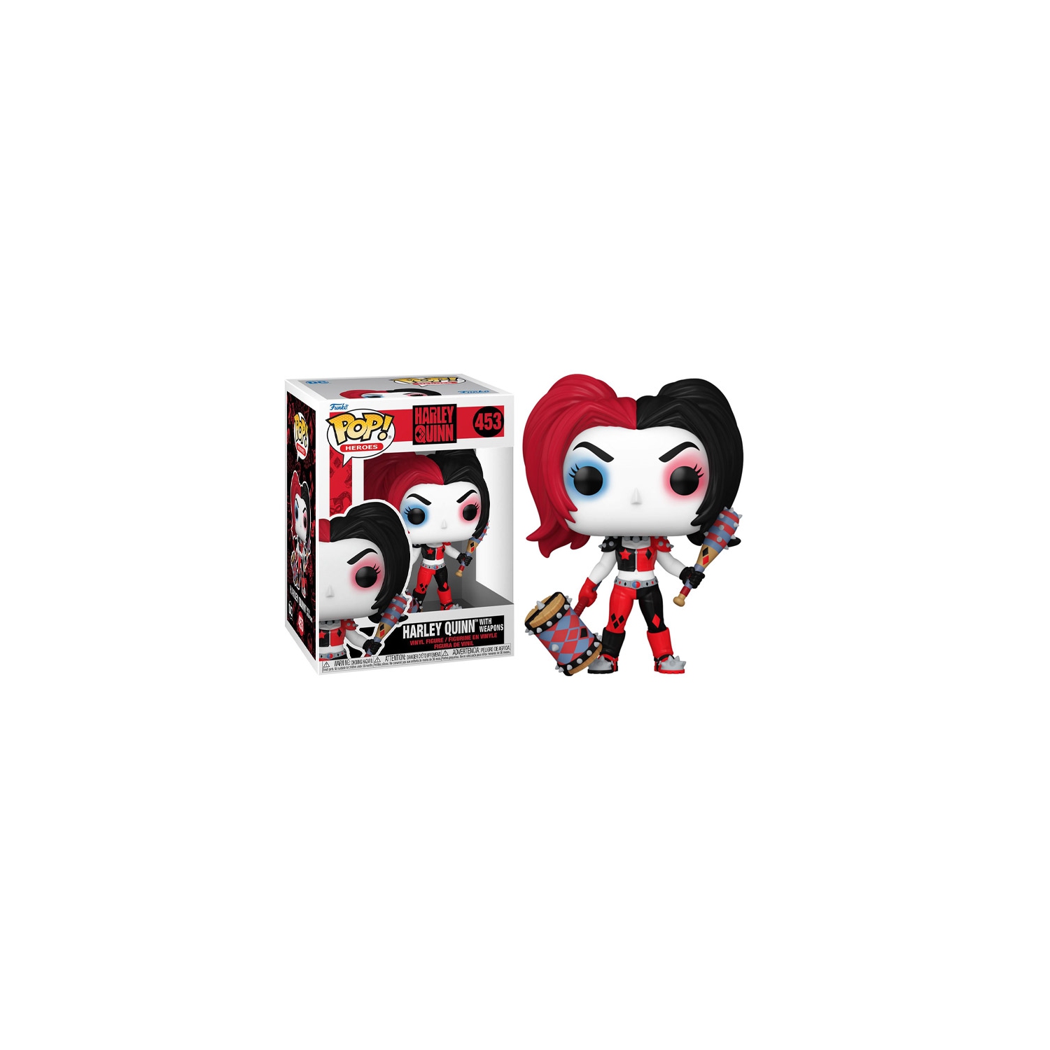 Figurine Pop! De Funko Heroes DC figurine en vinyle Harley Quinn avec des armes n° 453