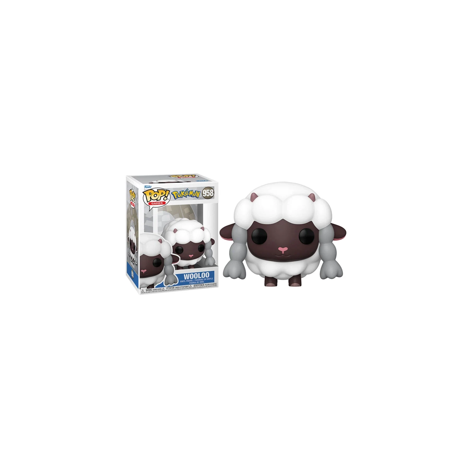 Funko Pop! Games Pokemon Vinyl Figure Wooloo #958