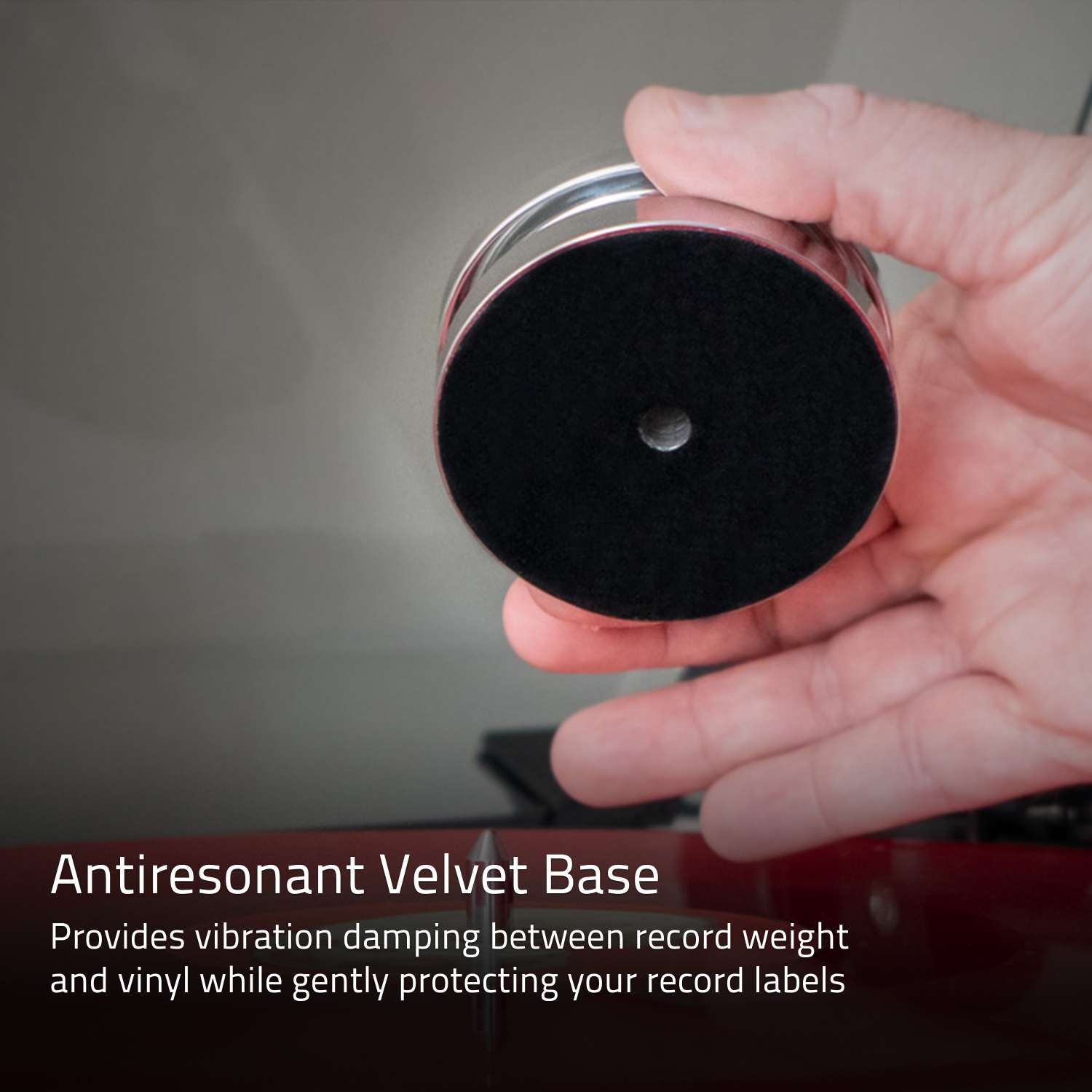 Fluance Turntable Isolation Base And Vinyl Record Weight Stabilizer