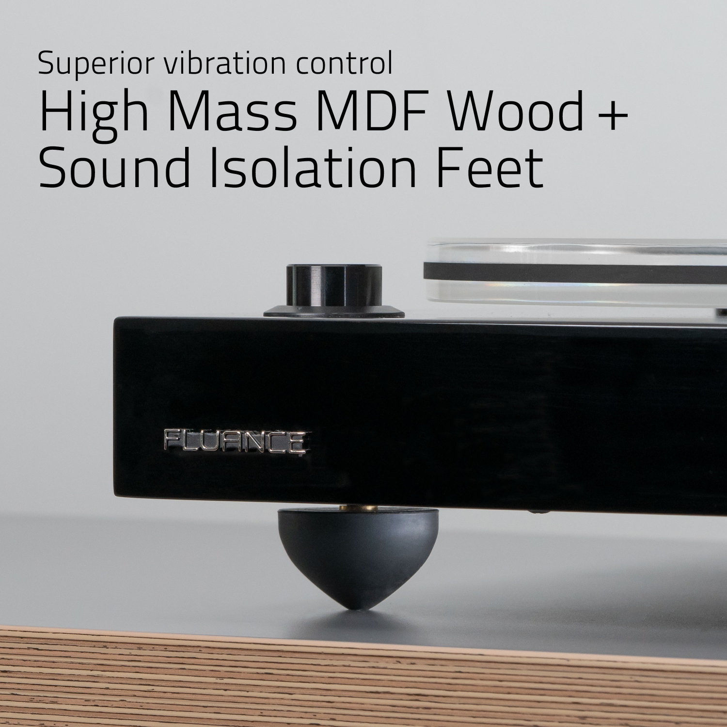 Fluance RT85 Reference HiFi Turntable with Ortofon 2M Blue Elliptical Cartridge And Anti-Vibration Isolation Base