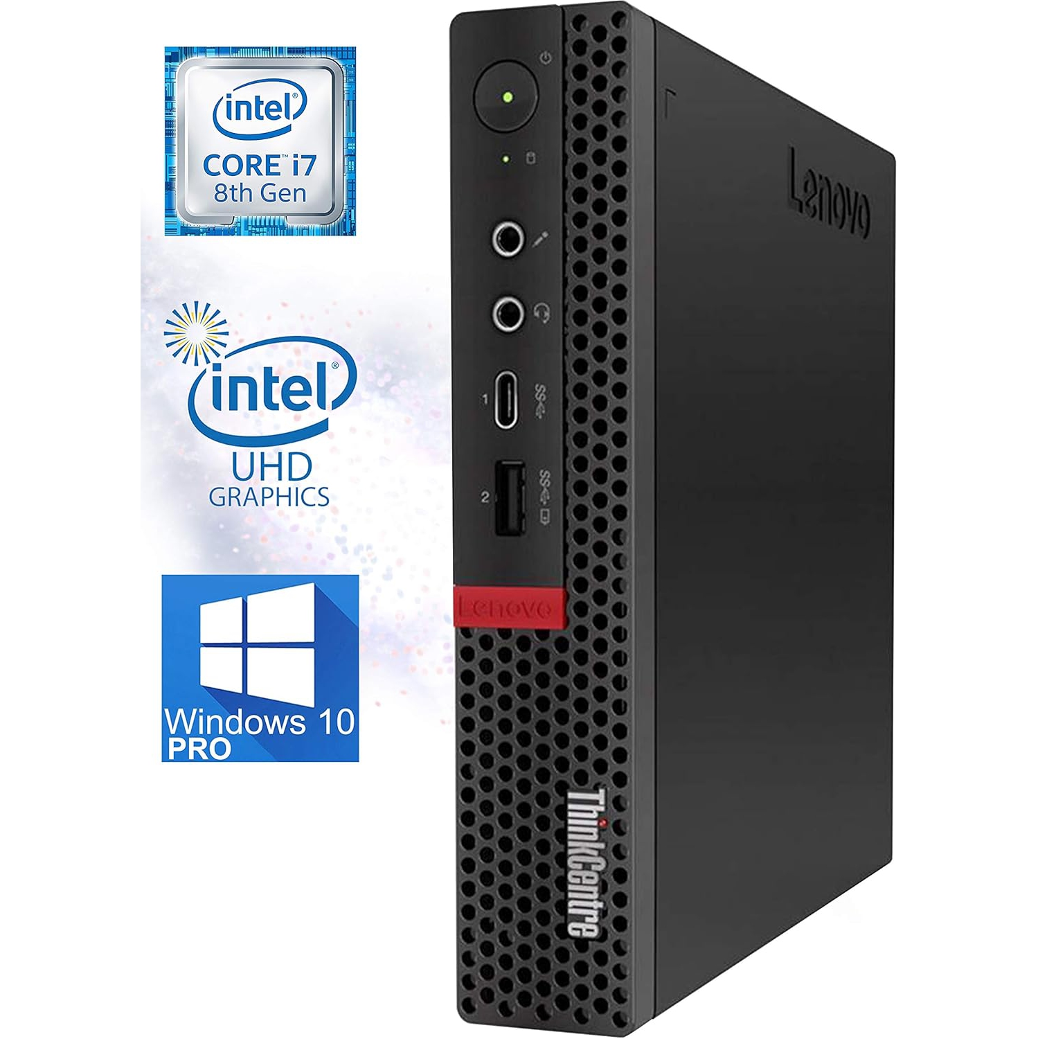 Refurbished LENOVO ThinkCentre M920Q, Tiny Intel UHD Graphics 630,i7-8700T, 16GB, 256GB, PCIe, 2 Years Warranty, 100484-20988