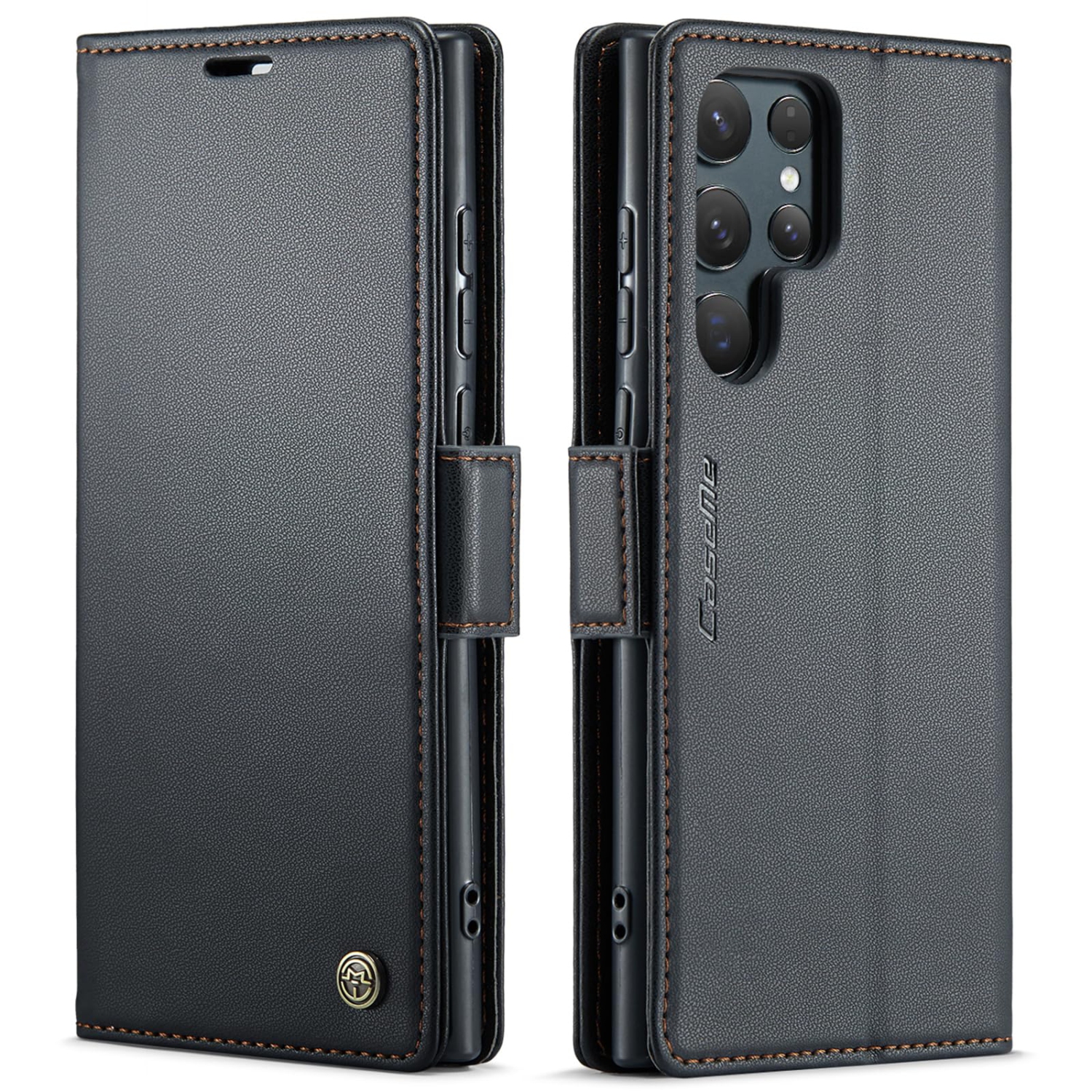 Wallet Case for Samsung Galaxy S24 Ultra, with RFID Blocking Credit Card Slot Kickstand Magnetic Closure Protective Cover for Samsung Galaxy S24