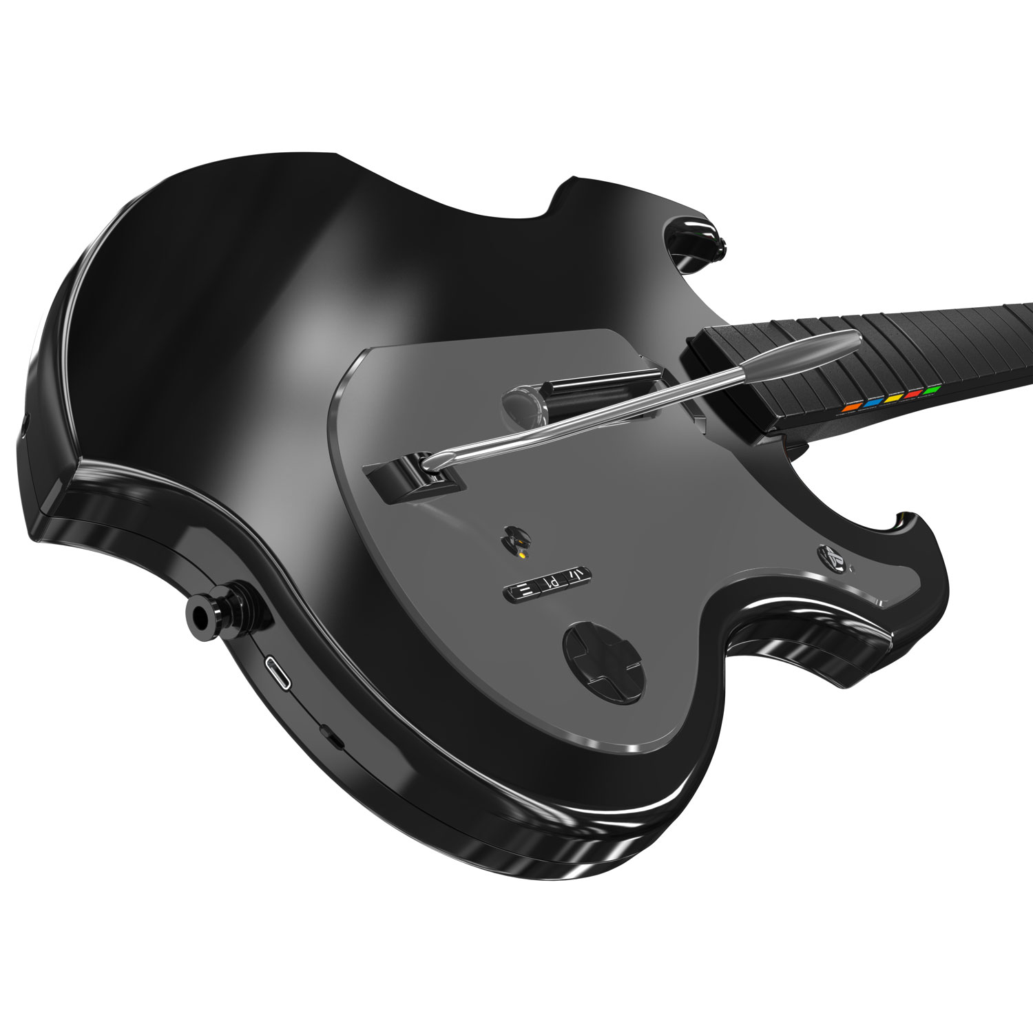 PDP RIFFMASTER Wireless Guitar Controller for PlayStation 5 & PlayStation 4 - Black