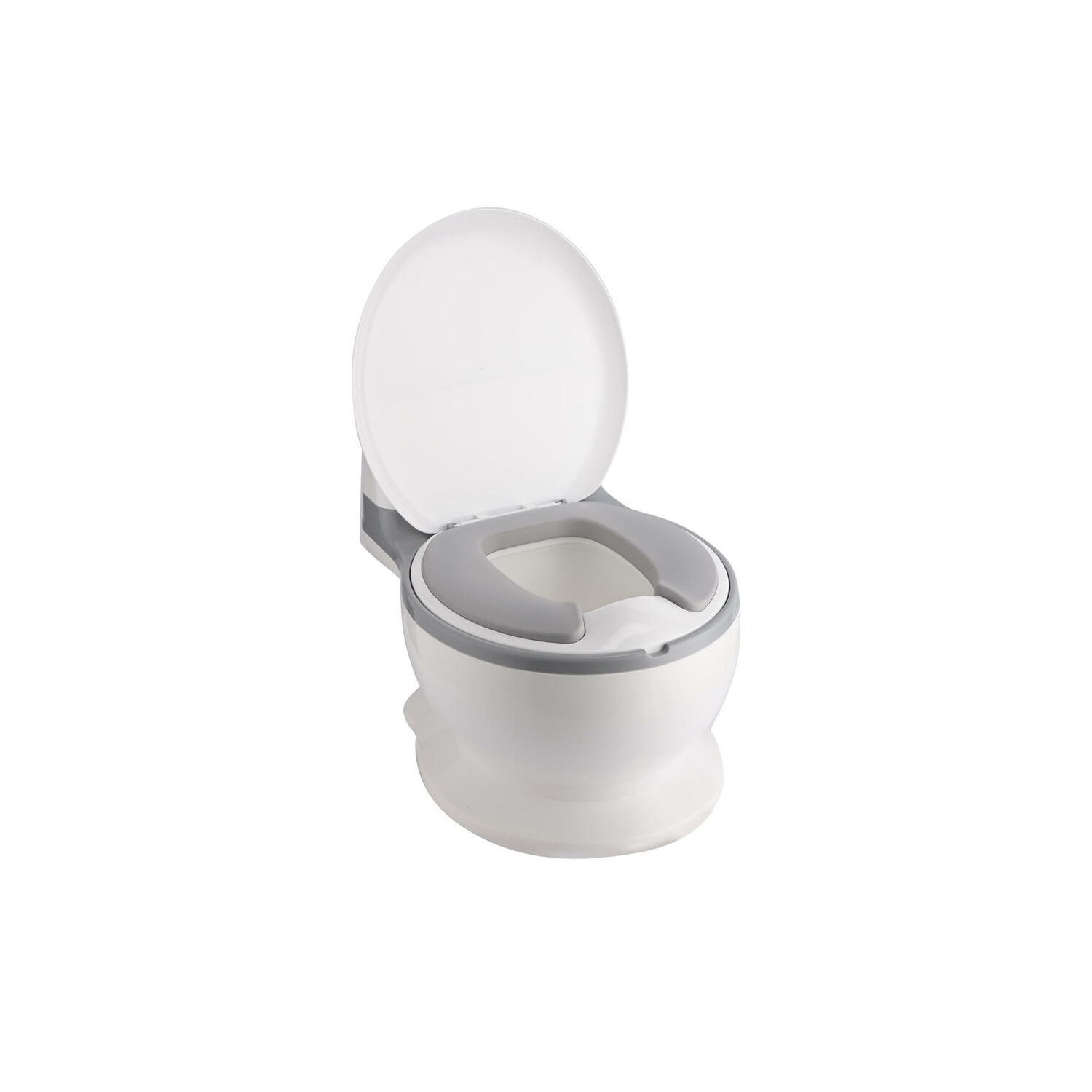 Toilette d'apprentissage de la propreté pour tout-petit bruit de chasse d'eau réaliste pour les enfants de 6 à 18 mois avec espace de rangement