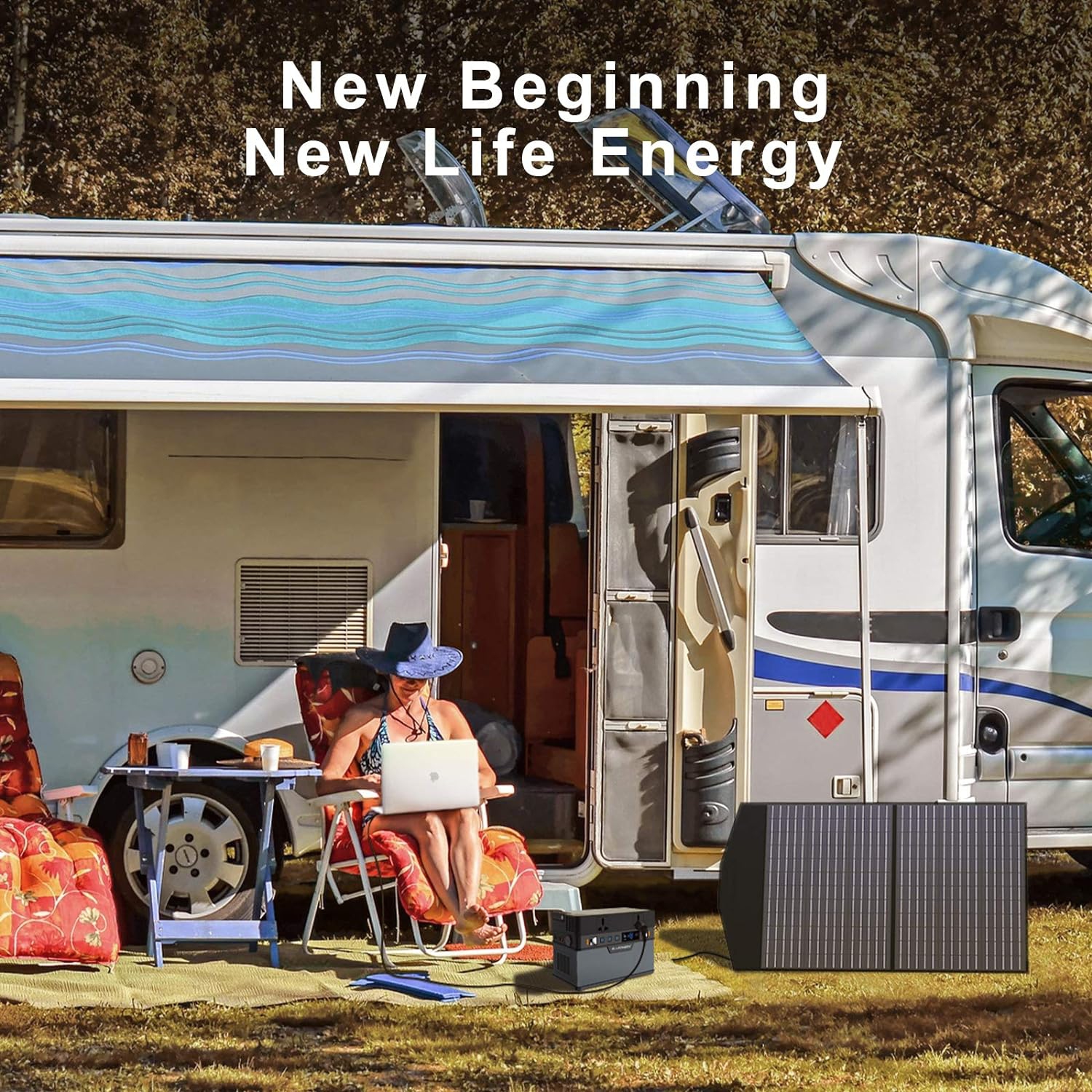 ALLPOWERS 100W Solar Panel Foldable Solar Charger