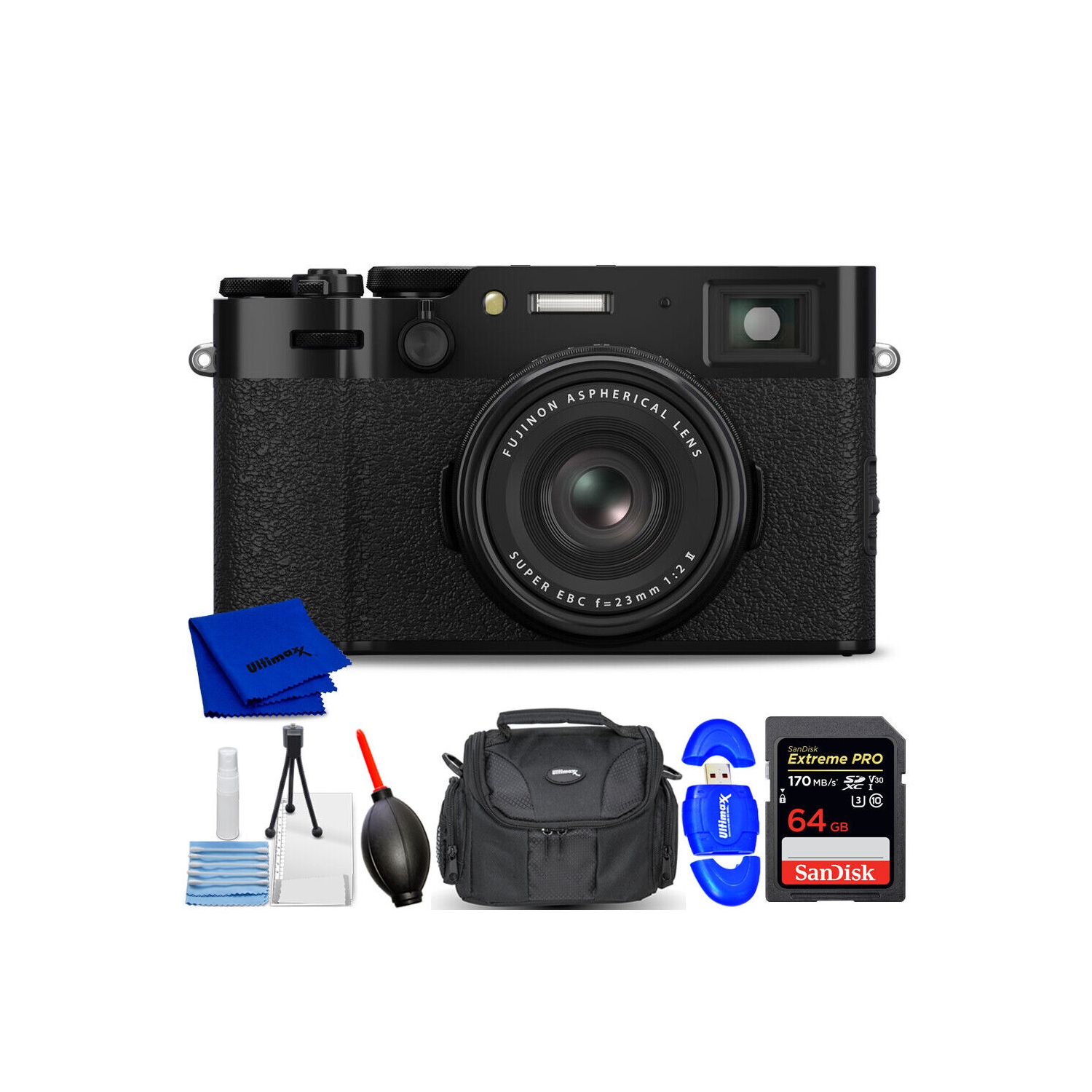 Appareil photo numérique X100VI de FUJIFILM 16821913 $ - Ensemble d'accessoires 7PC