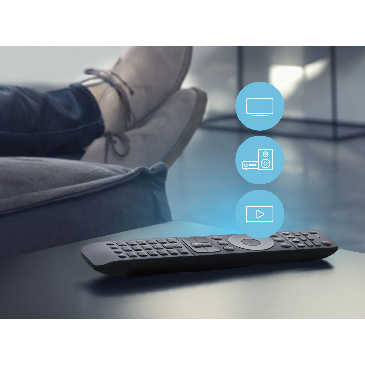 Télécommande universelle intelligente pour 6 appareils et Google TV d'One For All