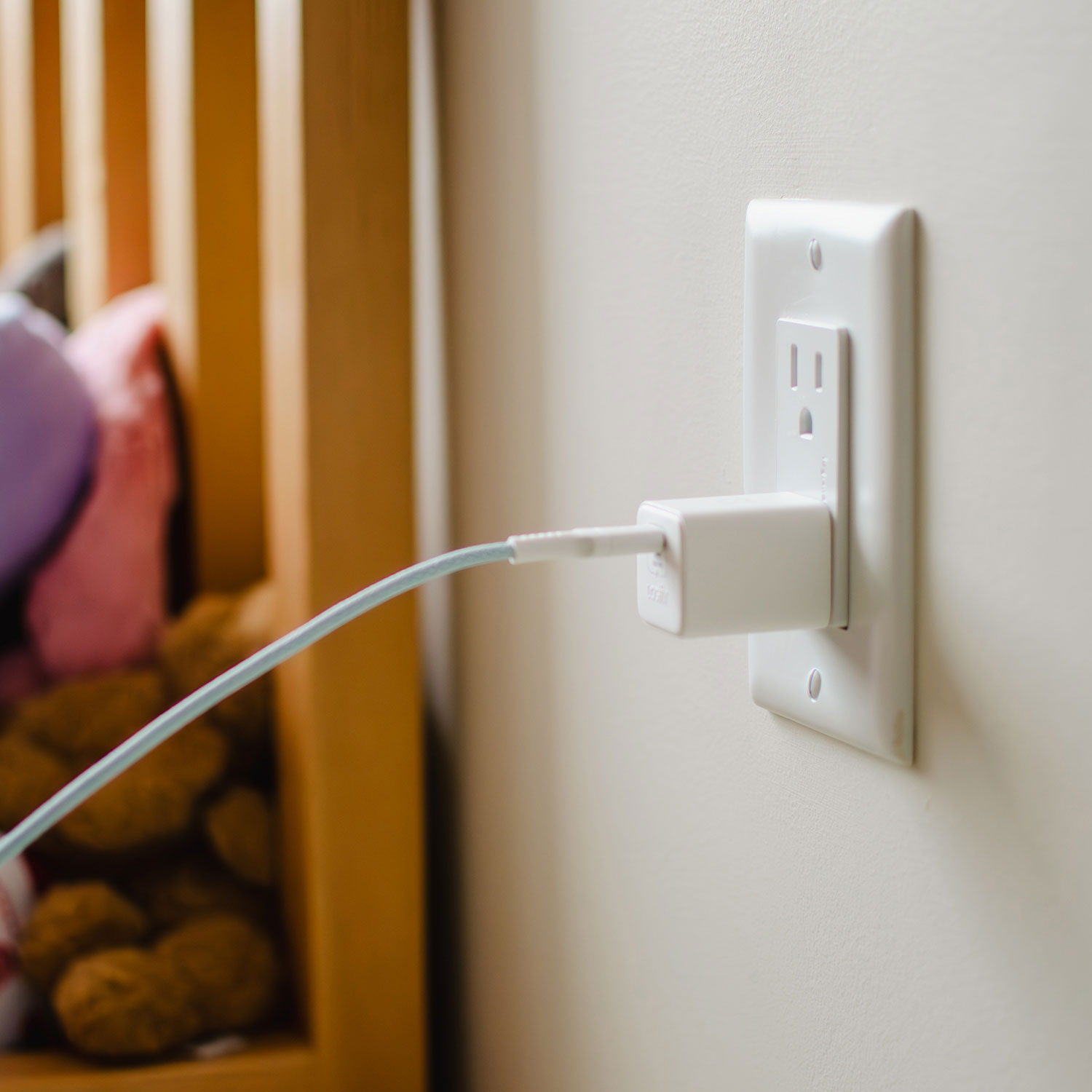 Chargeur mural PD GaN USB-C de 20 W Vibrance de LOGiiX - Blanc