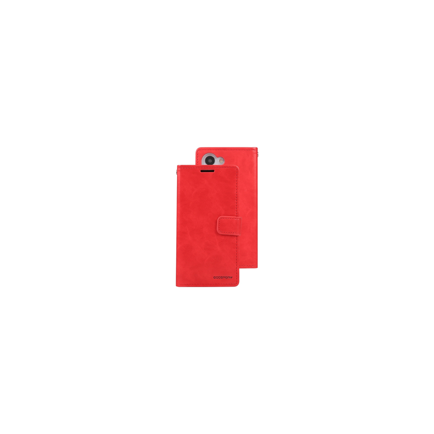 TopSave – Étui portefeuille folio en cuir avec pince magnétique et fente pour carte BLUEMOON pour Samsung Galaxy S24 6,2 po, rouge