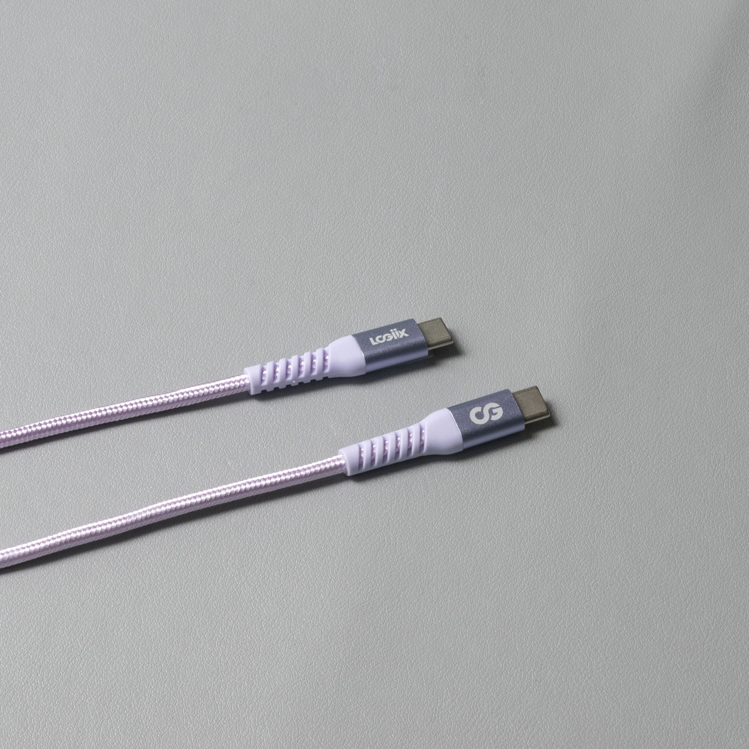 LOGiiX Vibrance 1.2m Braided USB-C to USB-C Cable (LGX-13762) - Lavender