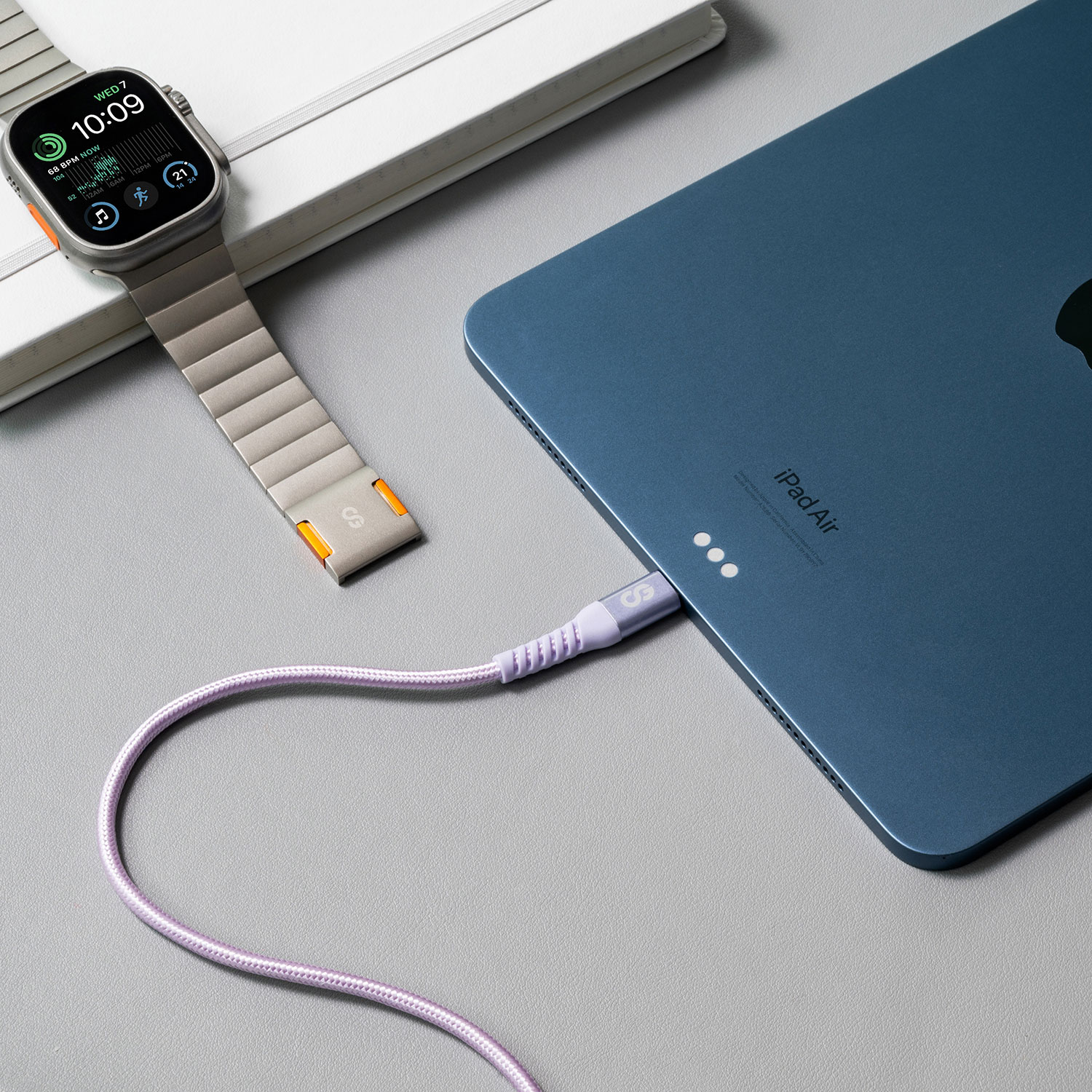 LOGiiX Vibrance 1.2m Braided USB-C to USB-C Cable (LGX-13762) - Lavender