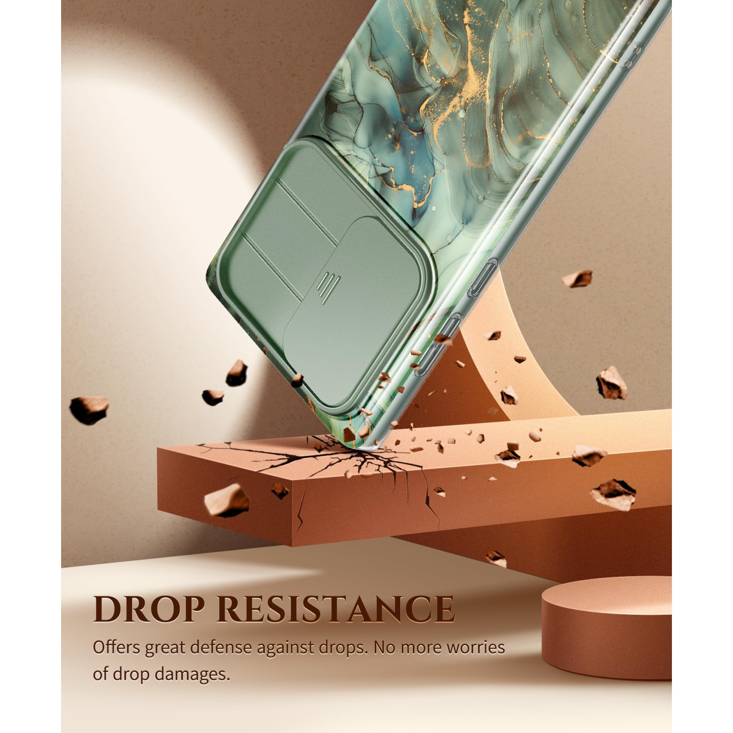 Samsung Galaxy S24 Ultra Case with Slide Camera Cover+Screen Protector, 2 Front Frames 360° Armor Fullbody Shockproof Bumper Protective Marble Case