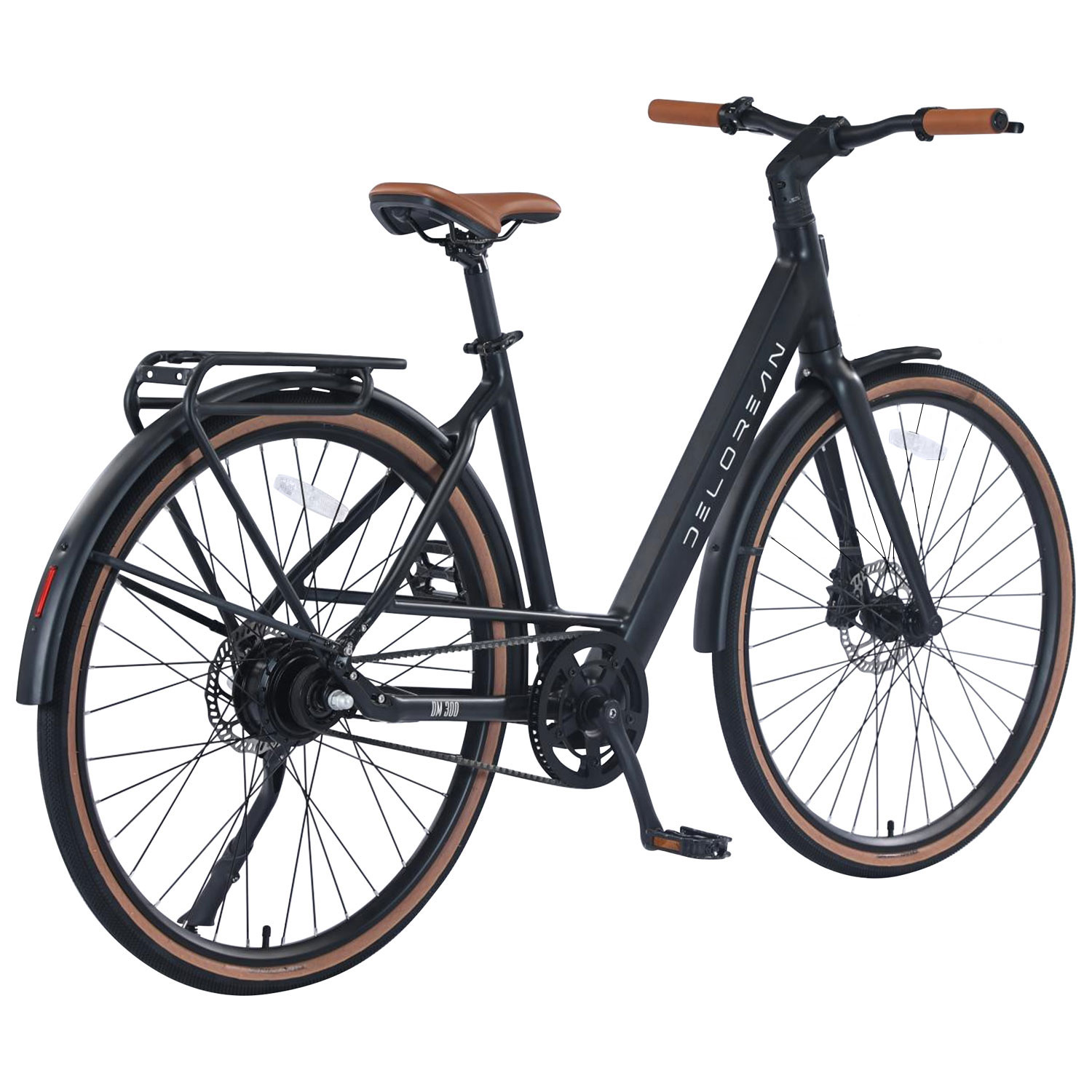 DeLorean DM300 700C Electric Bike - Black