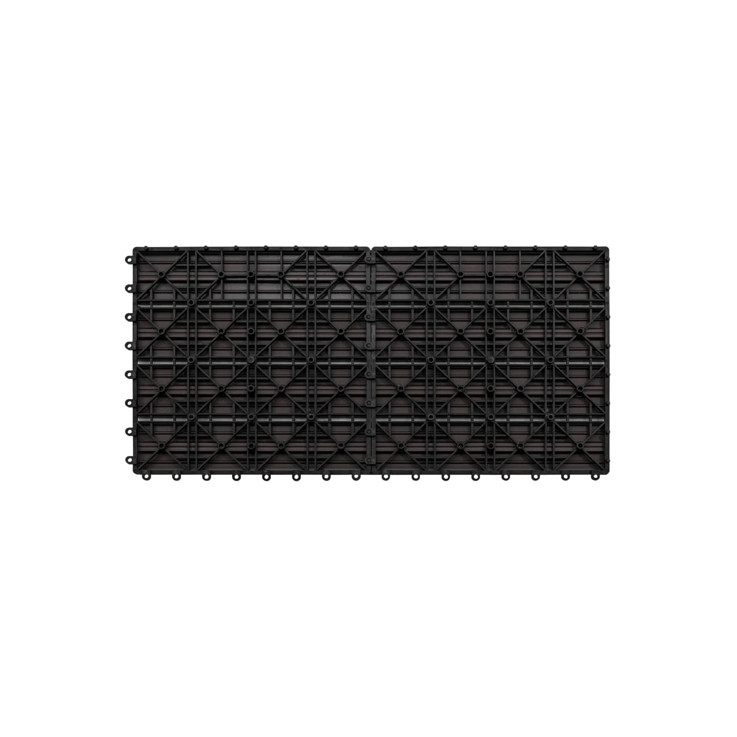 vidaXL Decking Tiles 6 pcs WPC 60x30 cm 1.08 m² Dark Brown